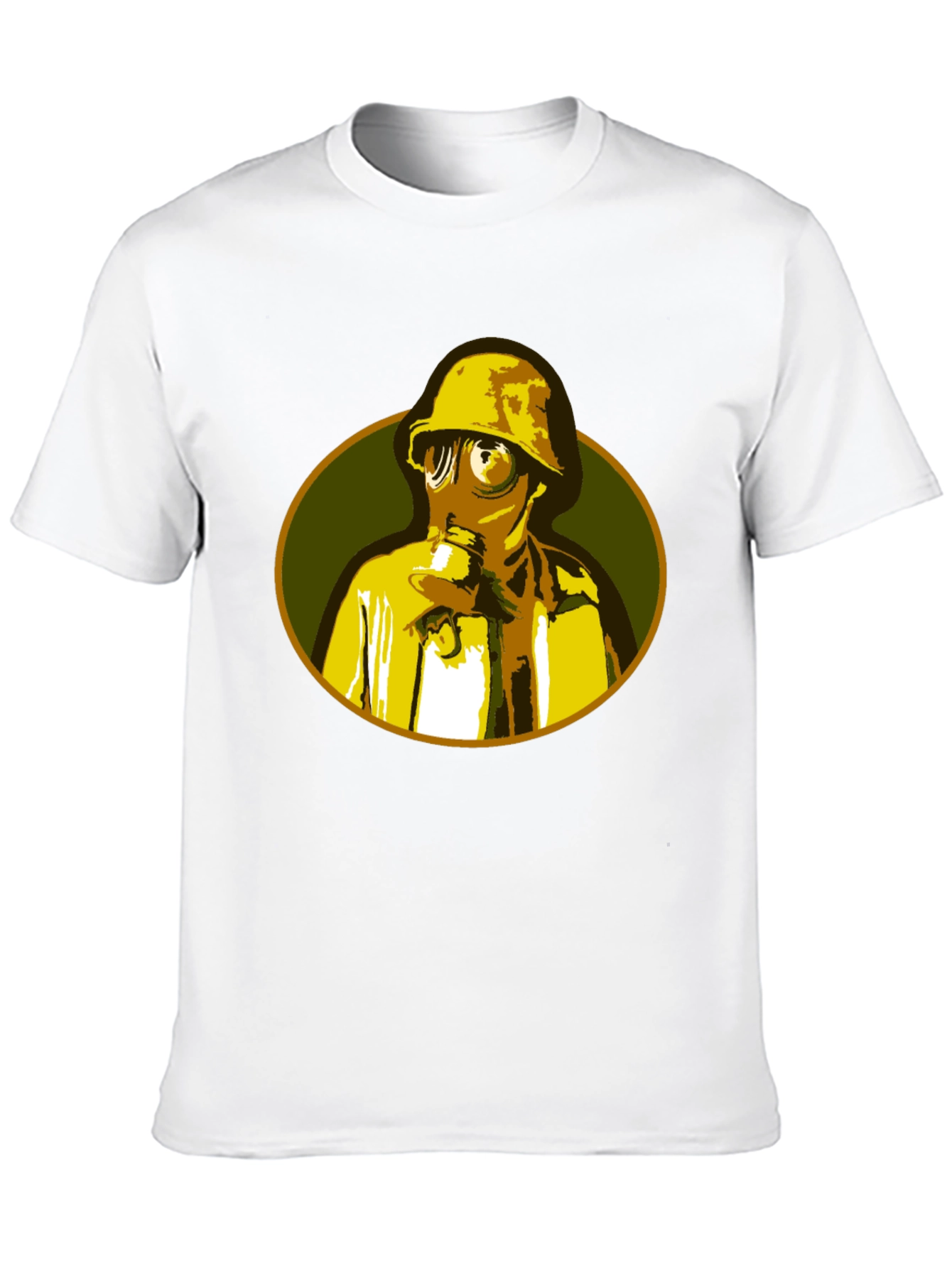 Gas Mask Graphic T-Shirt - Unique Retro Design