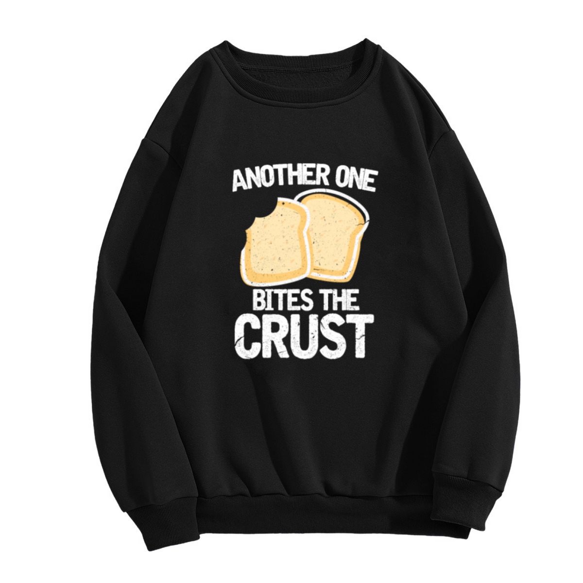 ANOTHER ONE BITES THE CRUST - Funny Pizza Pun Graphic ԲÁìÎÀÒÂ | Unisex Pullover Sweatshirt