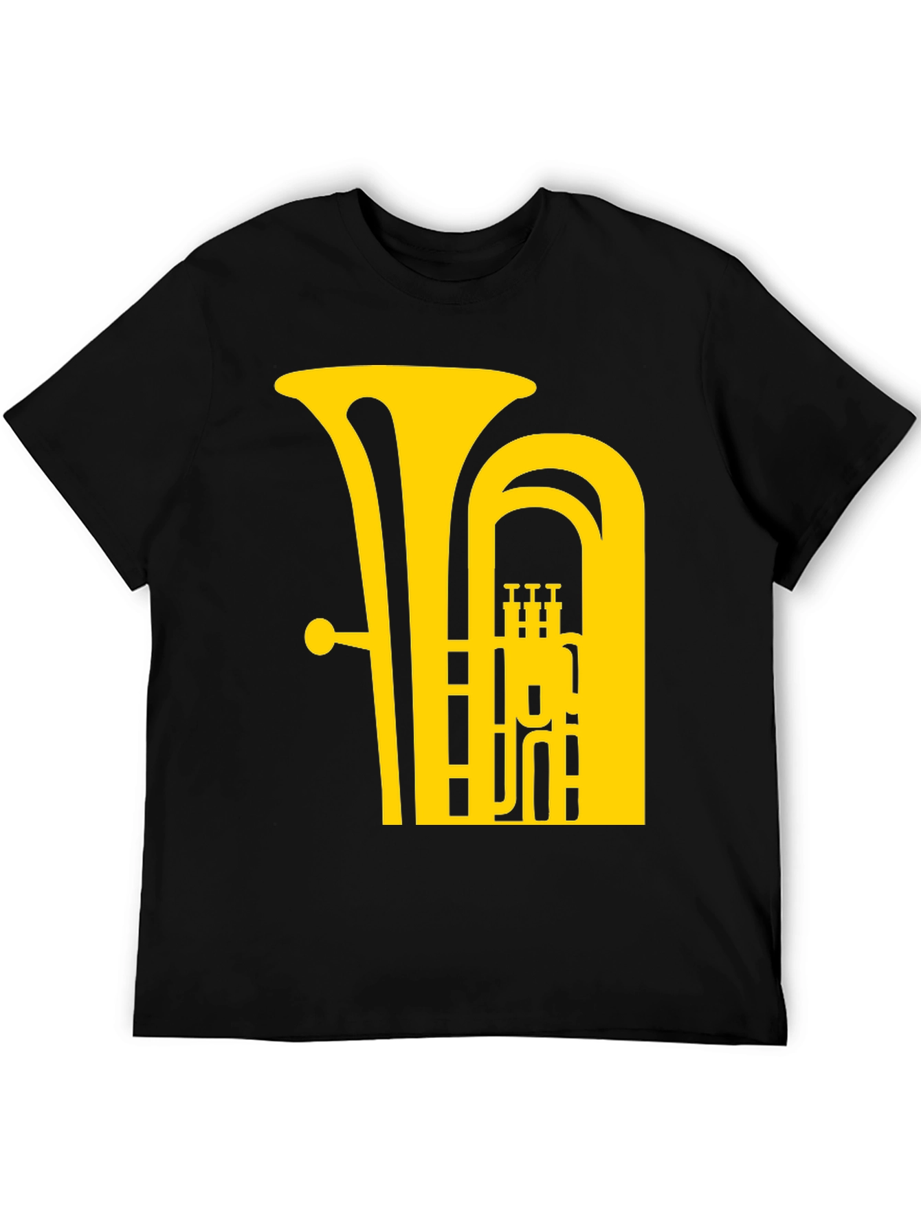 Tuba Graphic Tee - Music Lovers Black T-Shirt