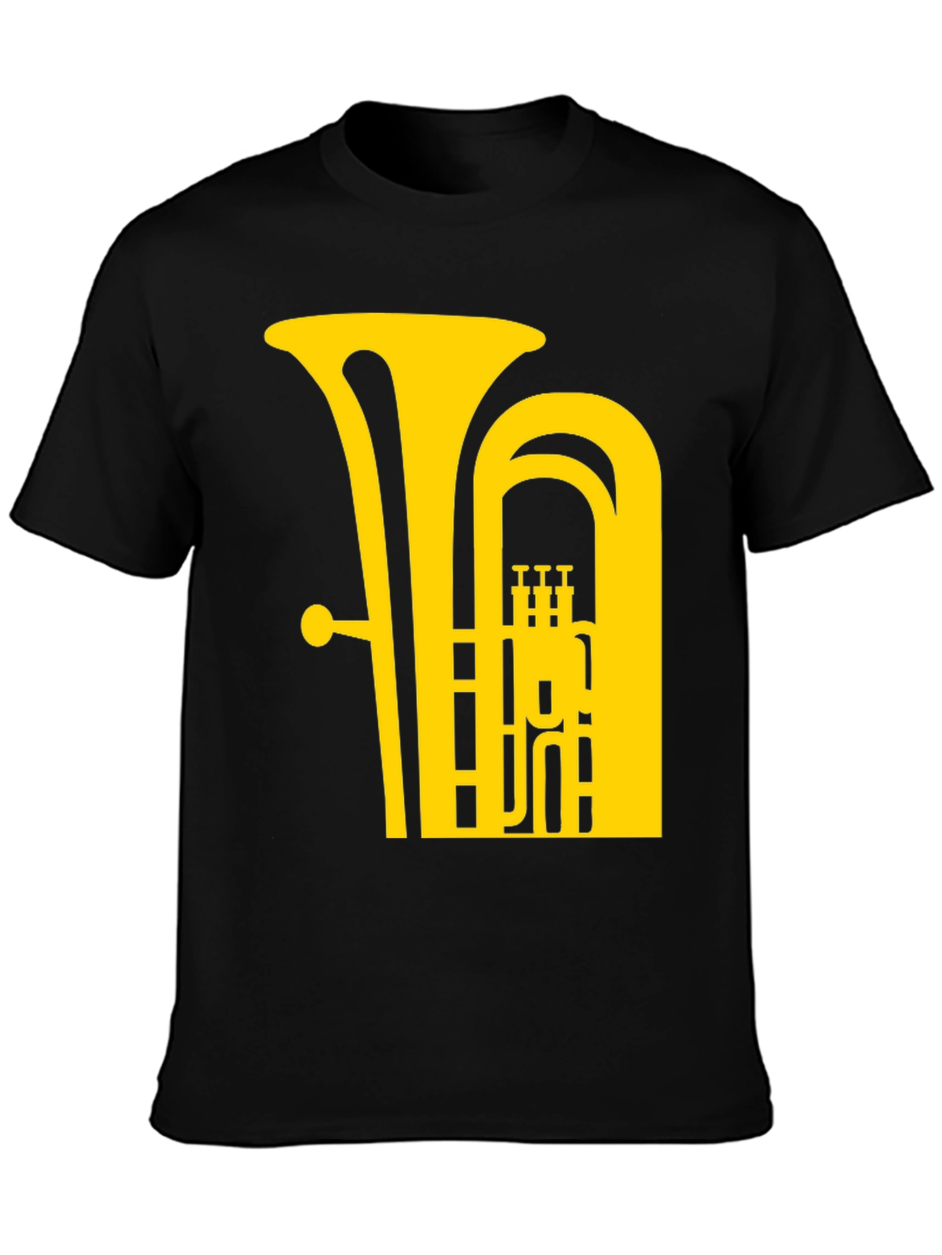 Tuba Graphic Tee - Music Lovers Black T-Shirt