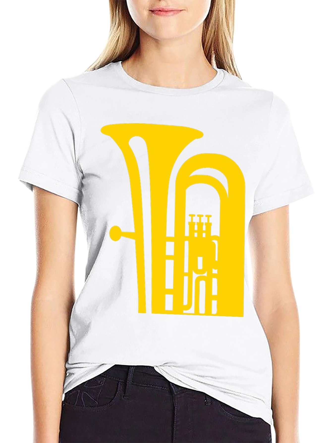 Tuba Graphic Tee - Music Lovers Black T-Shirt