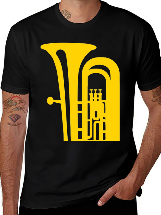 Tuba Graphic Tee - Music Lovers Black T-Shirt