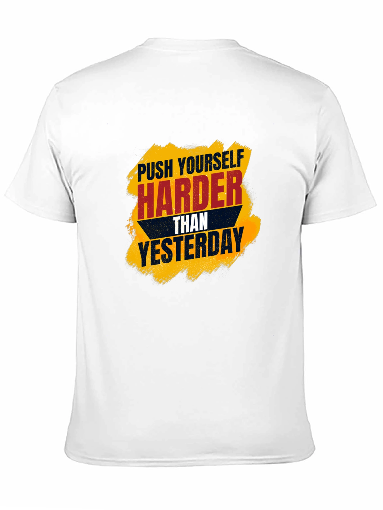 Motivational Black T-Shirt - Push Harder