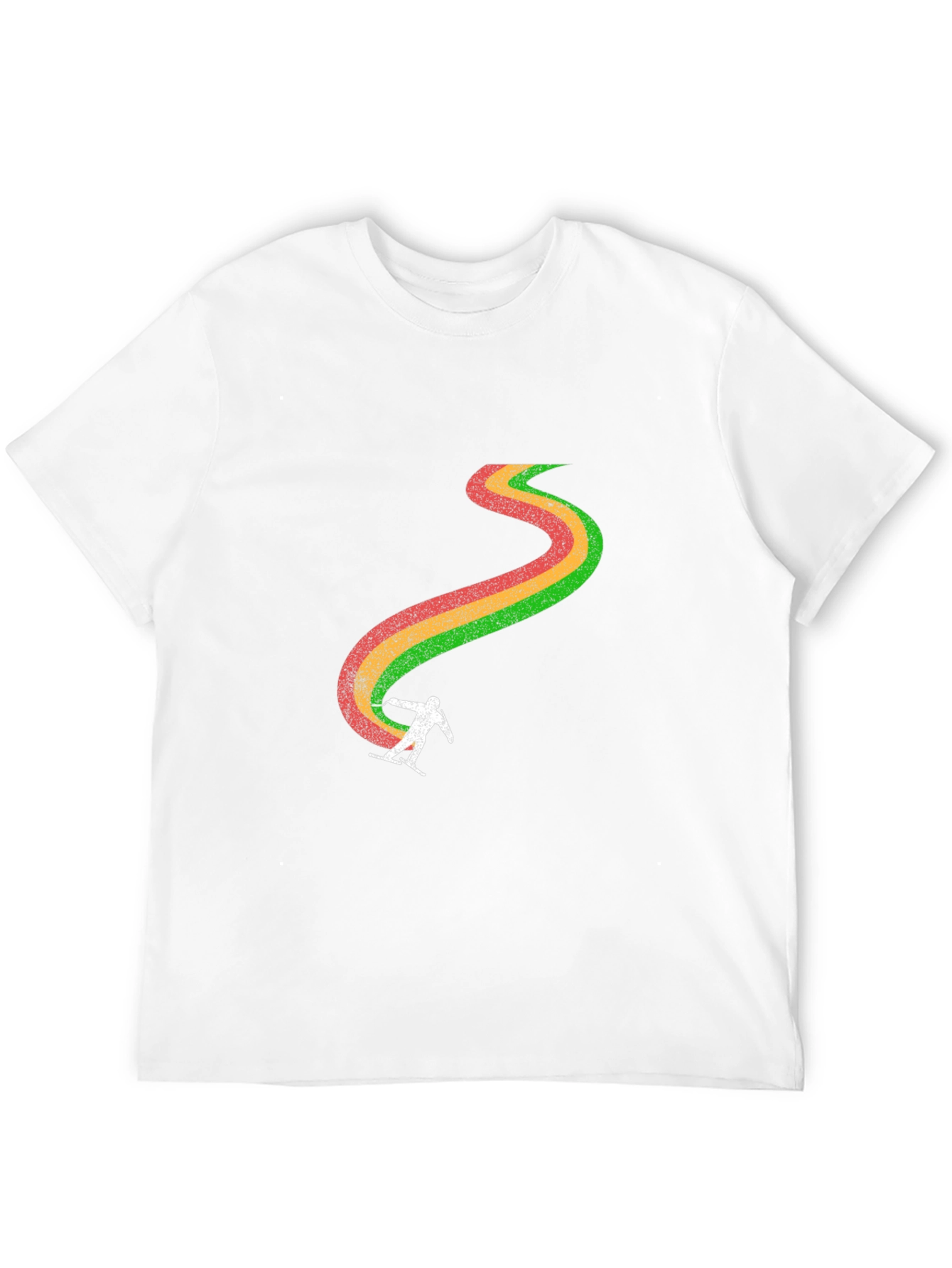 Retro Ski Trail T-Shirt - Black