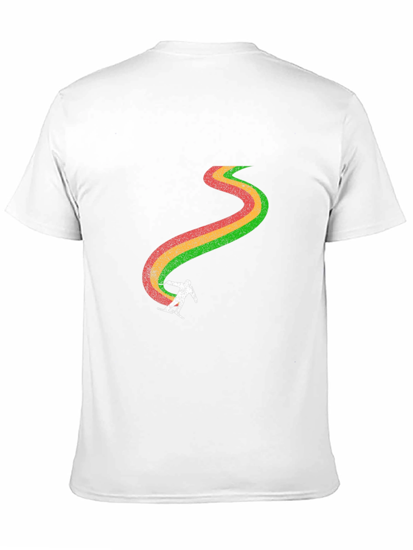 Retro Ski Trail T-Shirt - Black