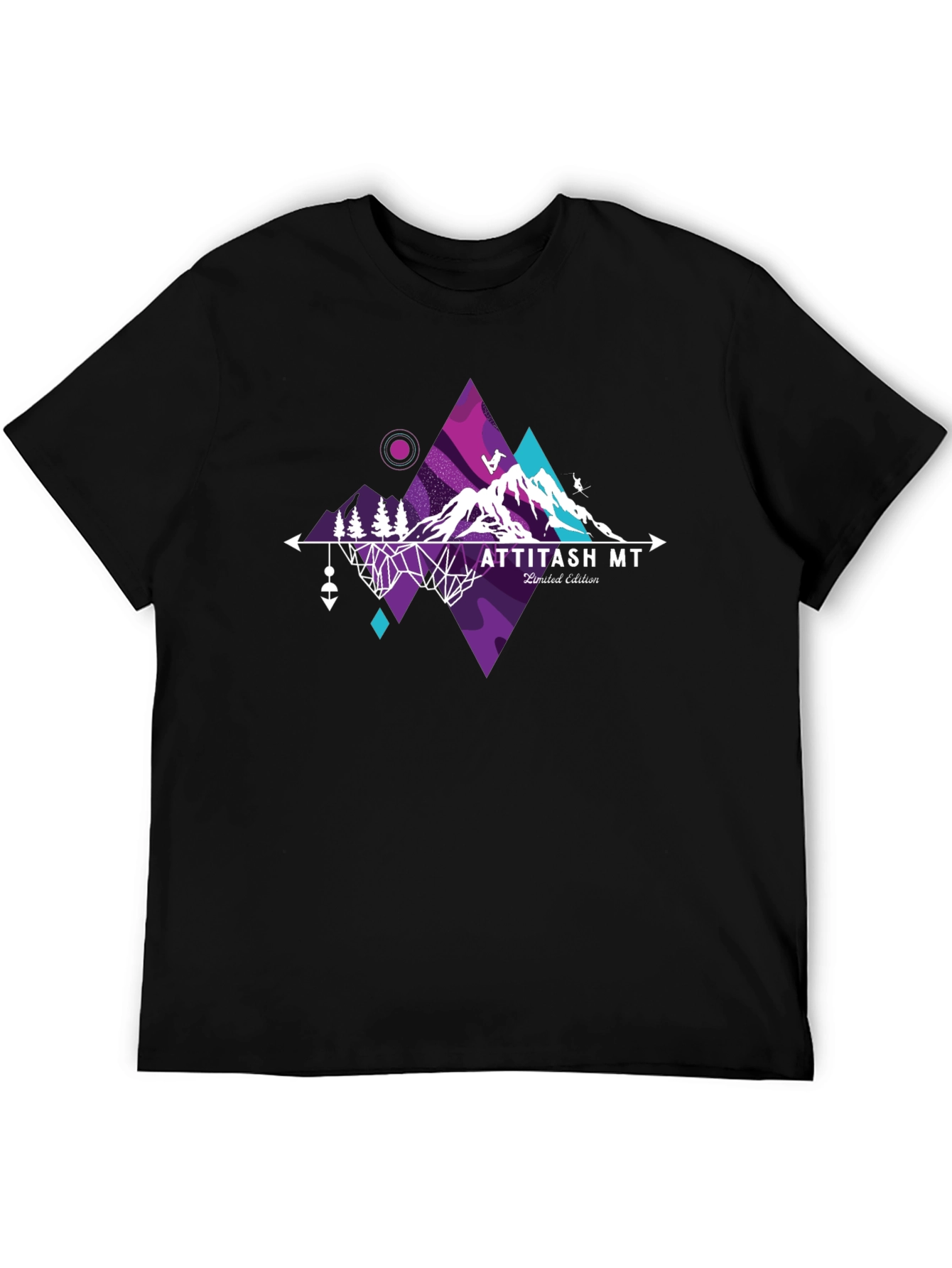 Attitash MT Geometric Mountain Graphic Tee