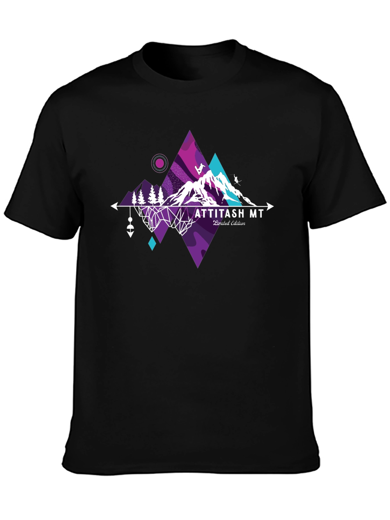 Attitash MT Geometric Mountain Graphic Tee