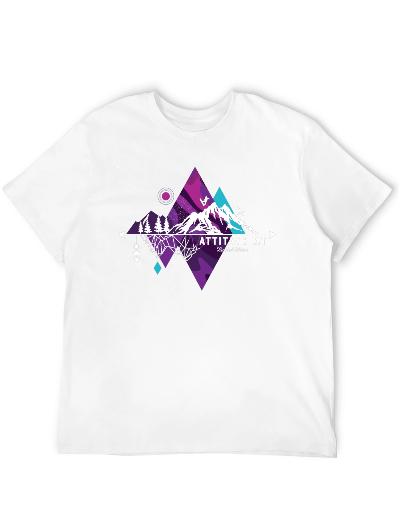 Attitash MT Geometric Mountain Graphic Tee