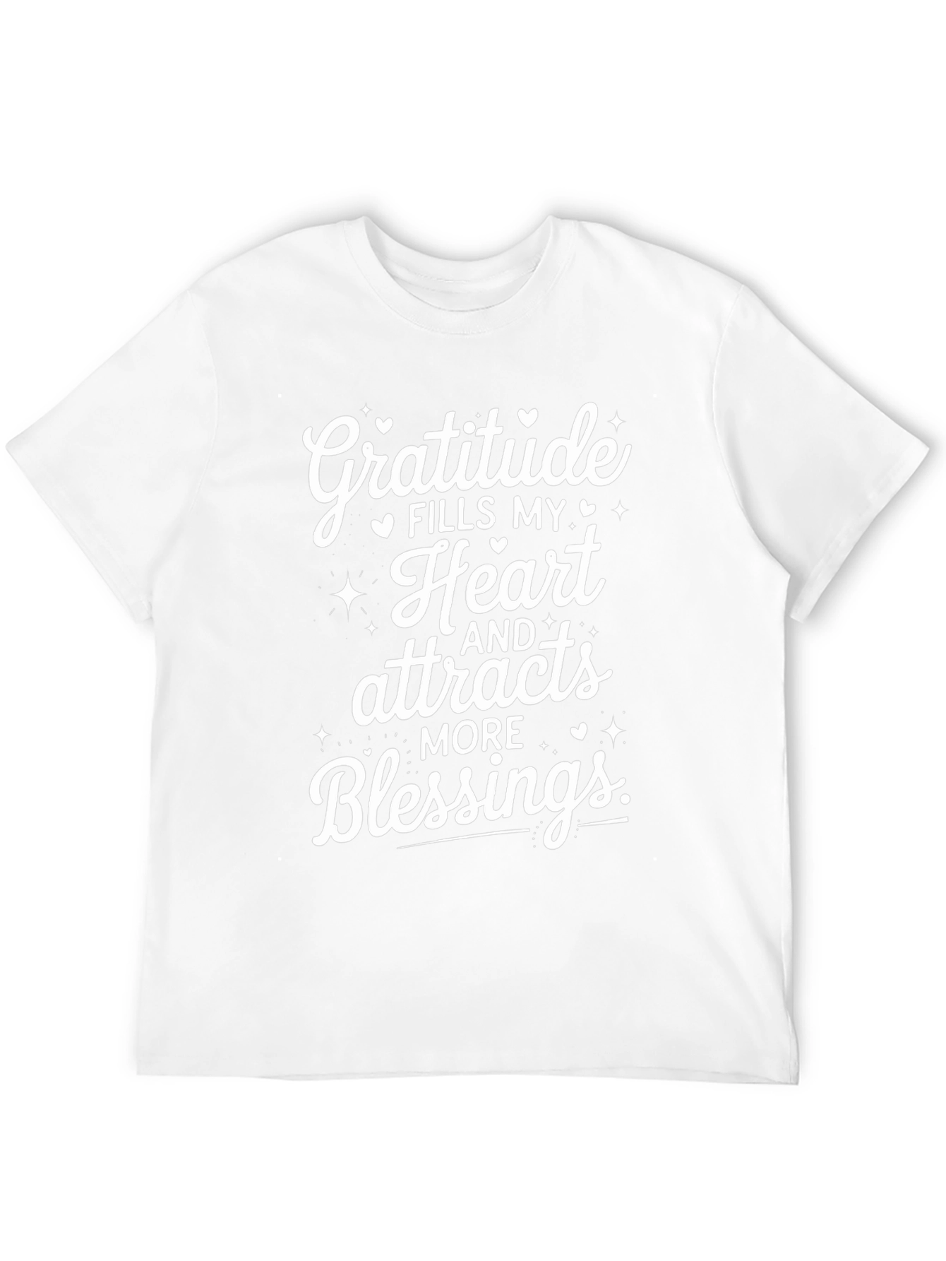 Gratitude Blessings Black Graphic Tee