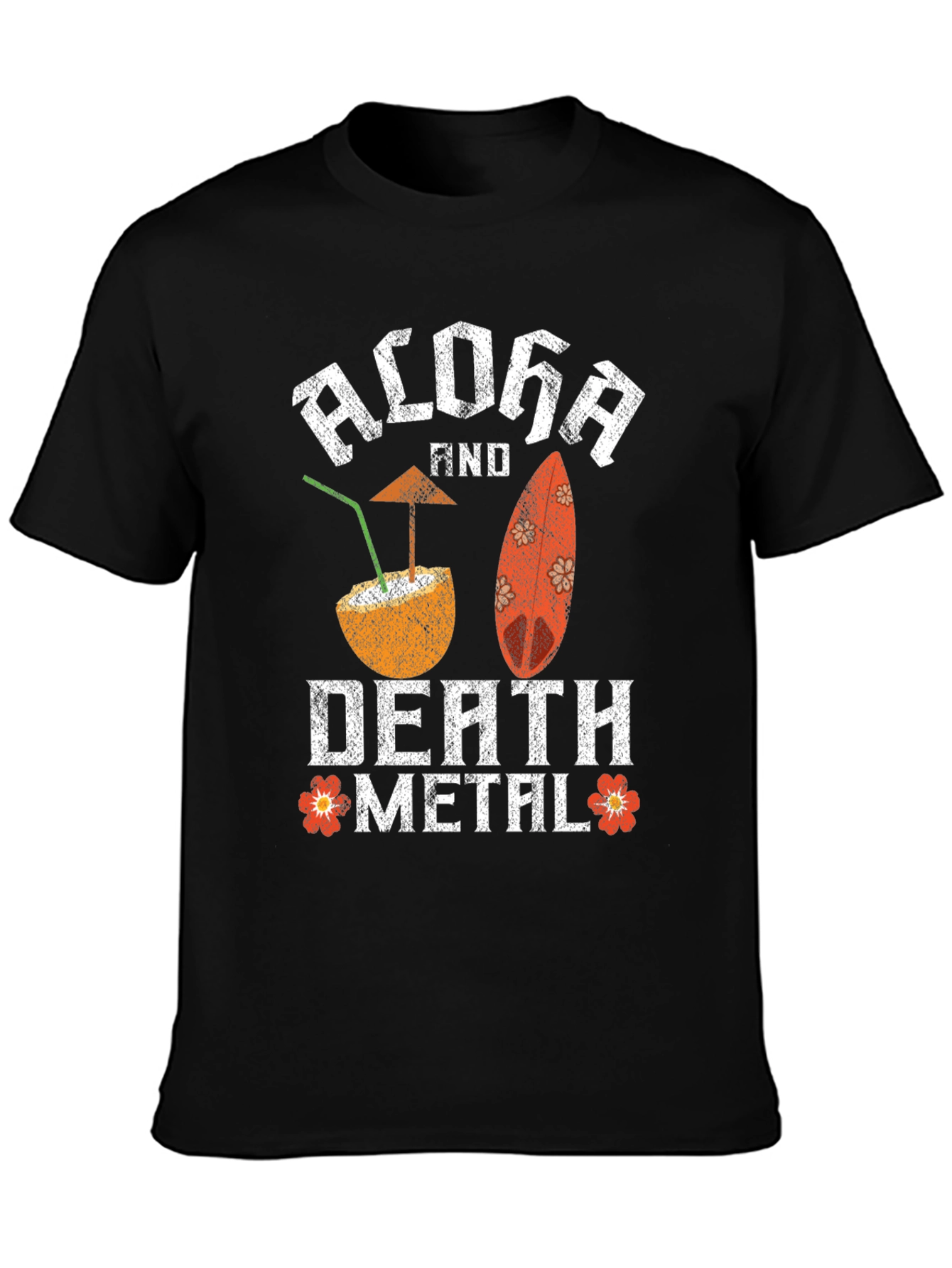 Aloha and Death Metal T-Shirt - Tropical Goth