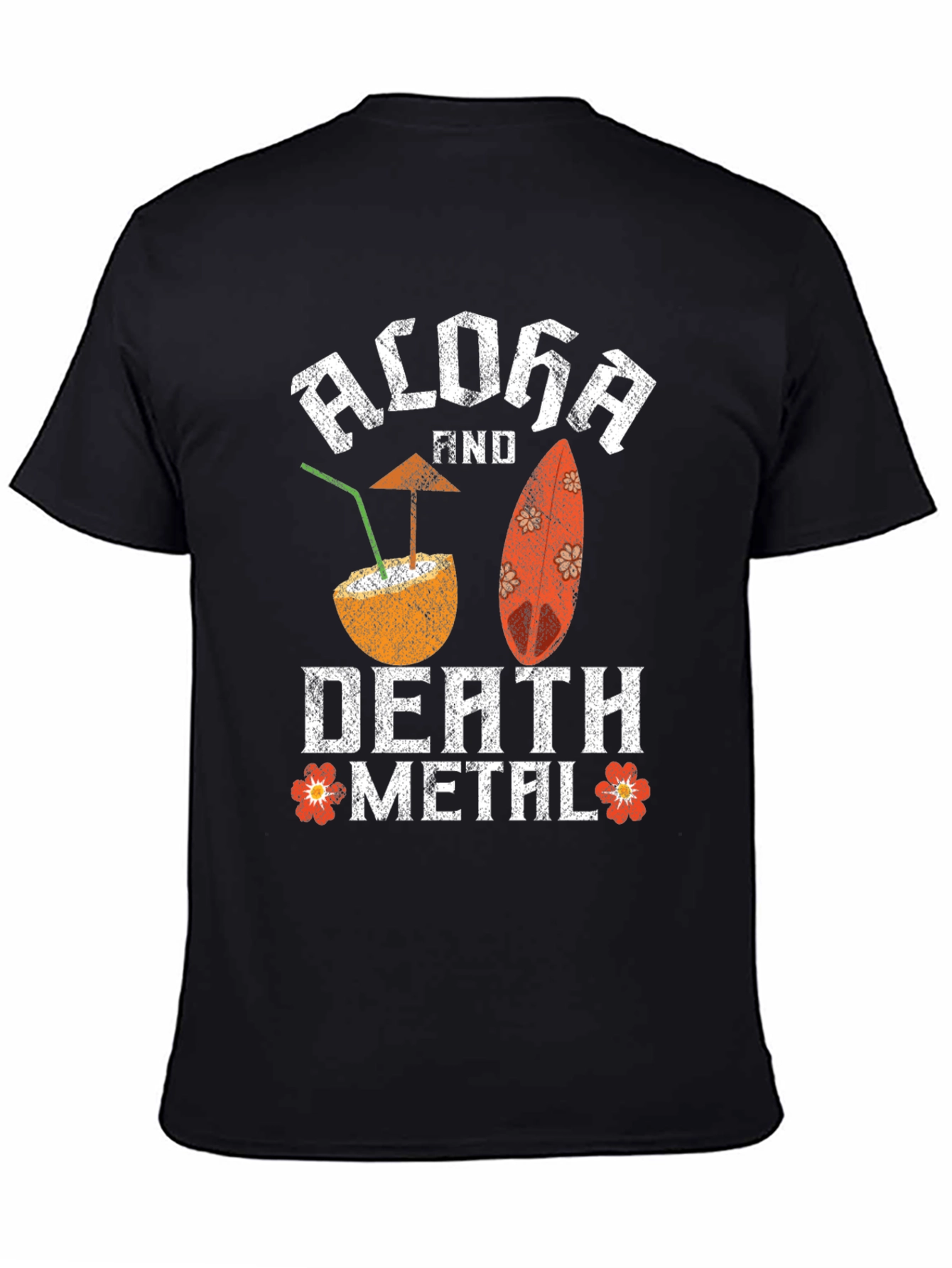 Aloha and Death Metal T-Shirt - Tropical Goth