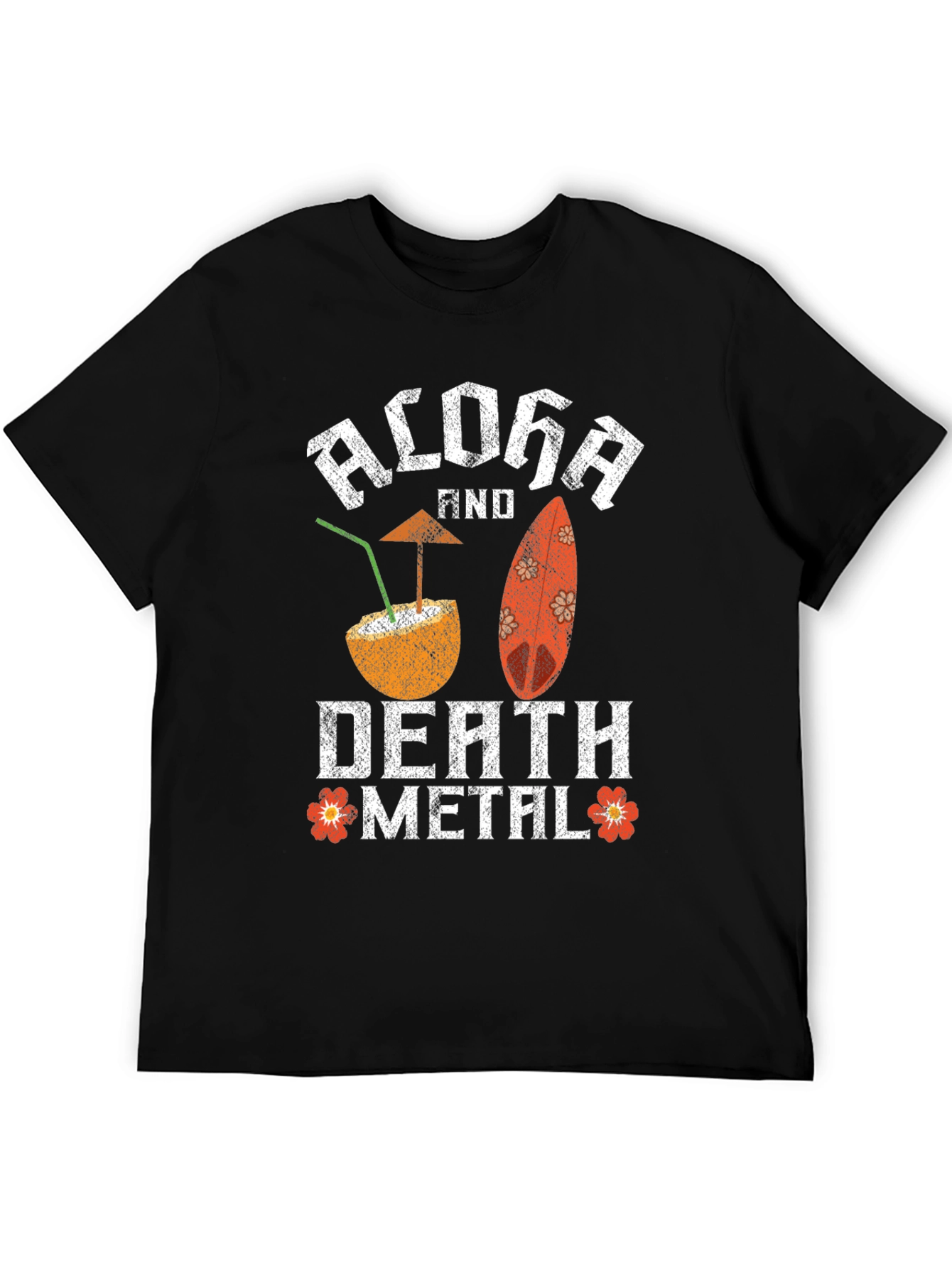Aloha and Death Metal T-Shirt - Tropical Goth