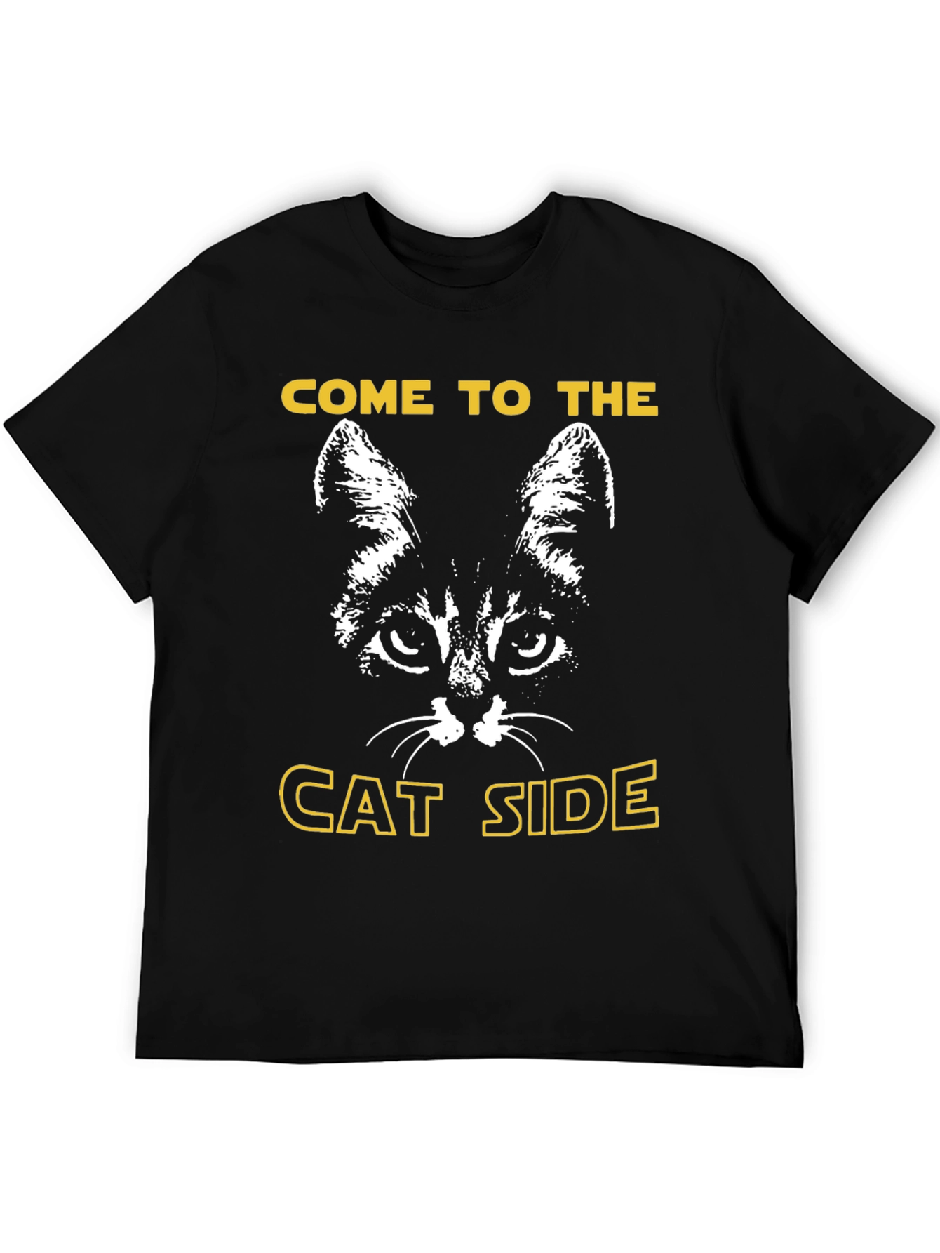 Come to the Cat Side Black T-Shirt