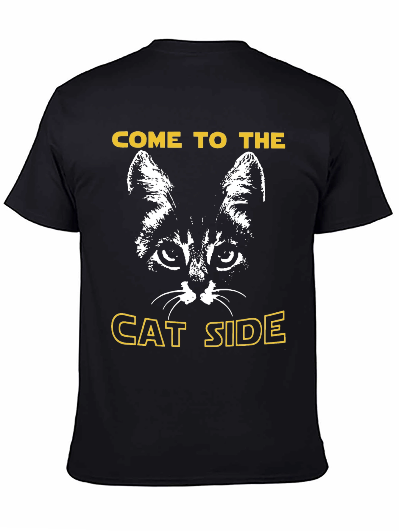 Come to the Cat Side Black T-Shirt