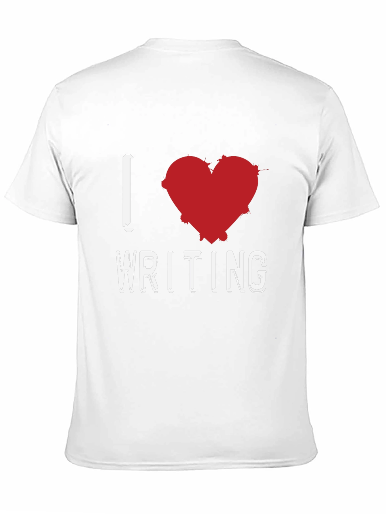 I Love Writing Graphic T-Shirt - Black