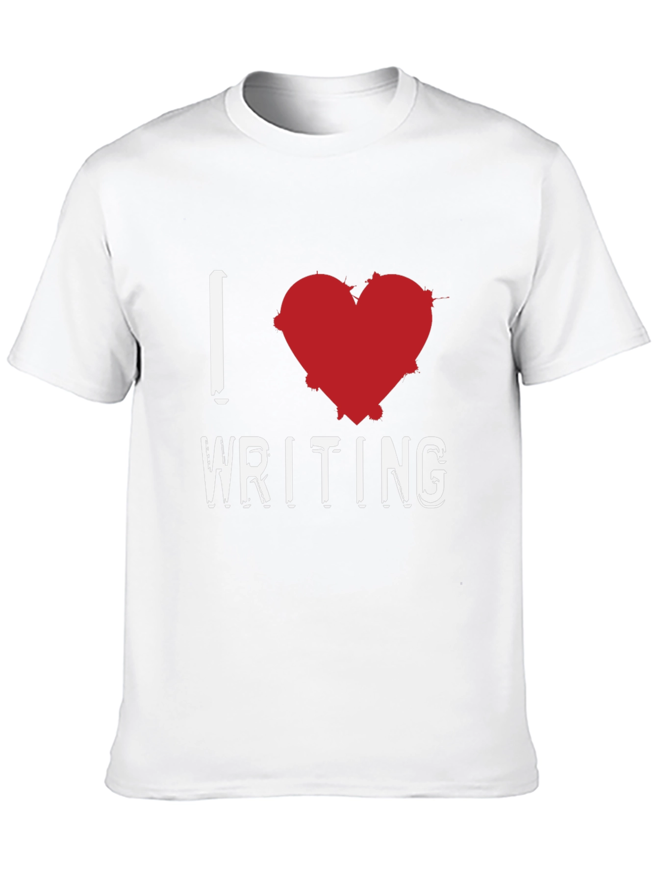 I Love Writing Graphic T-Shirt - Black
