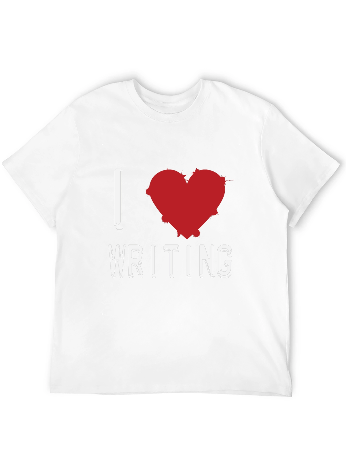 I Love Writing Graphic T-Shirt - Black