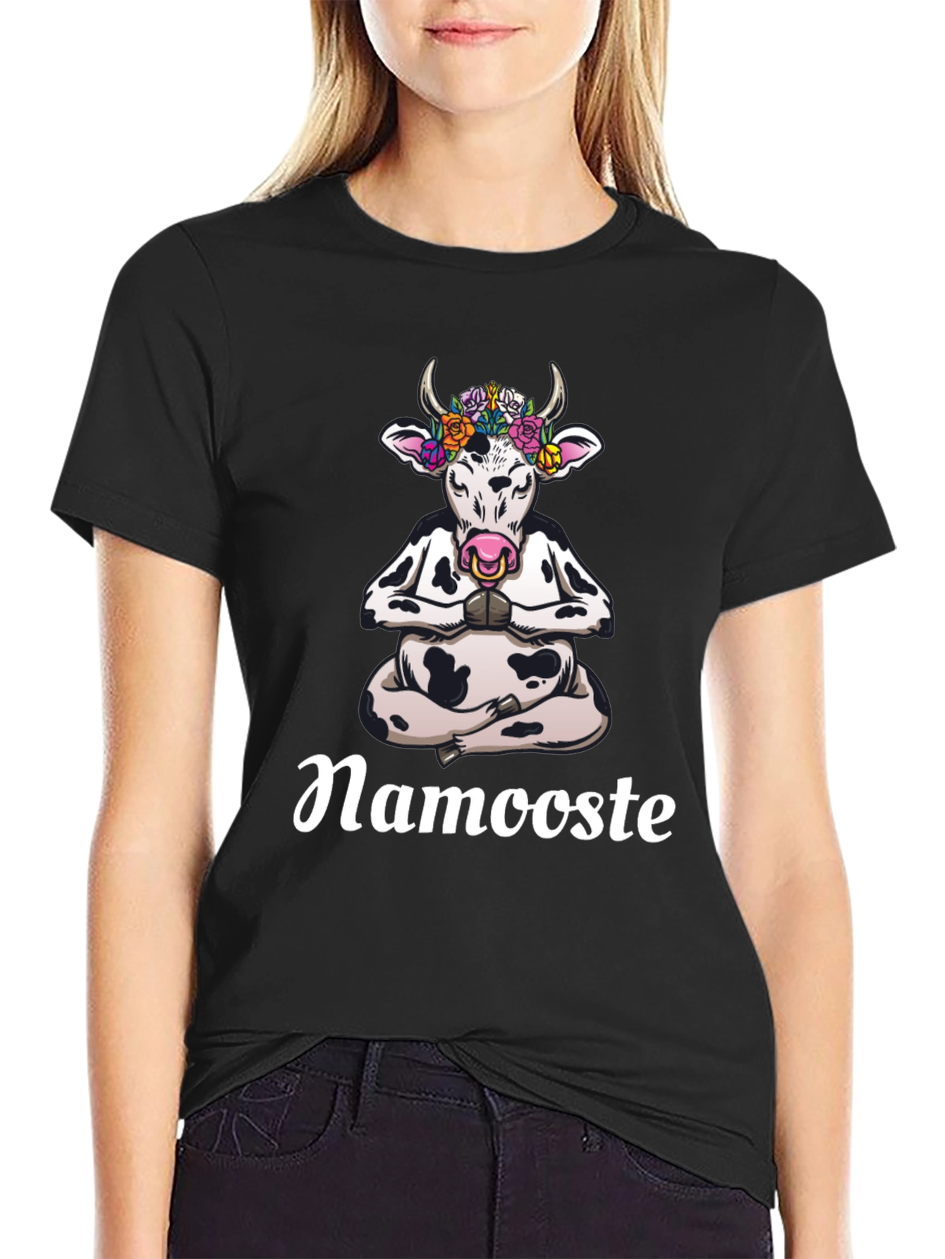 Namooste Cow Graphic Tee