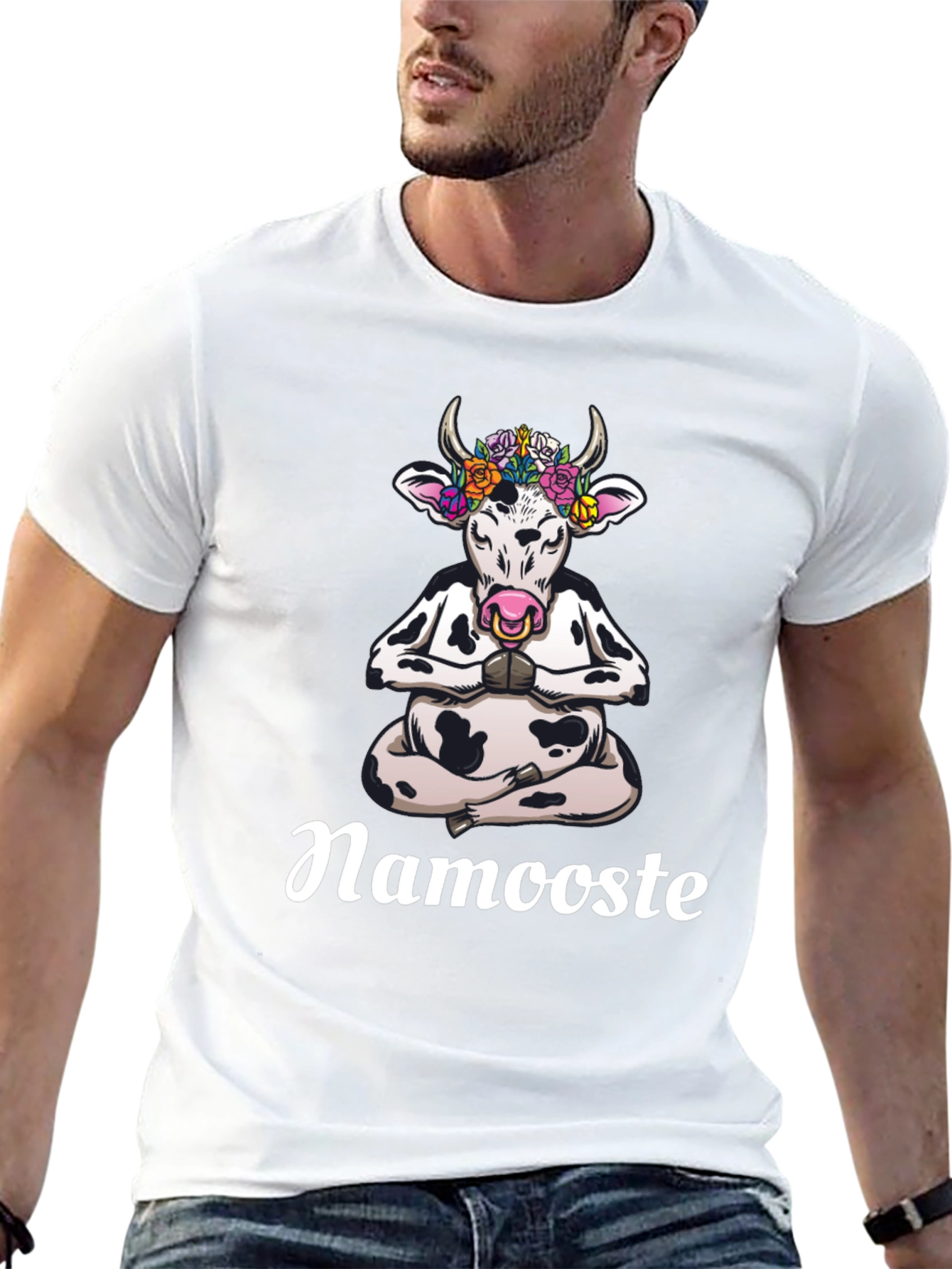 Namooste Cow Graphic Tee
