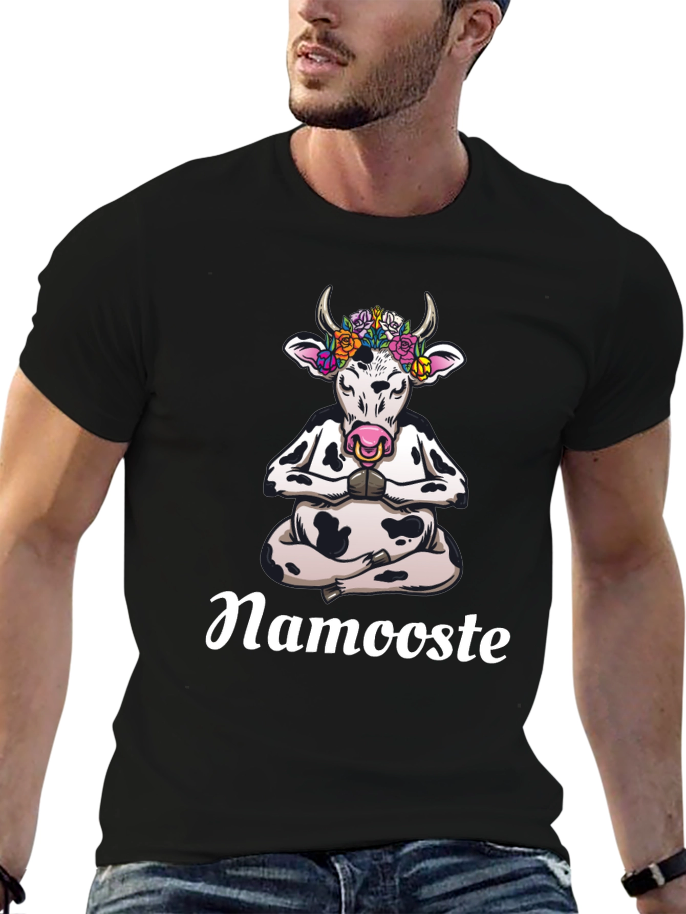 Namooste Cow Graphic Tee