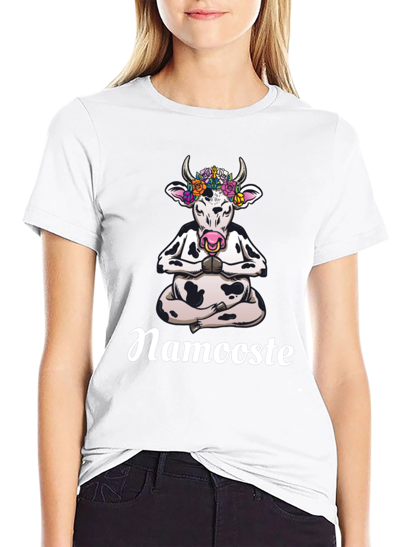 Namooste Cow Graphic Tee