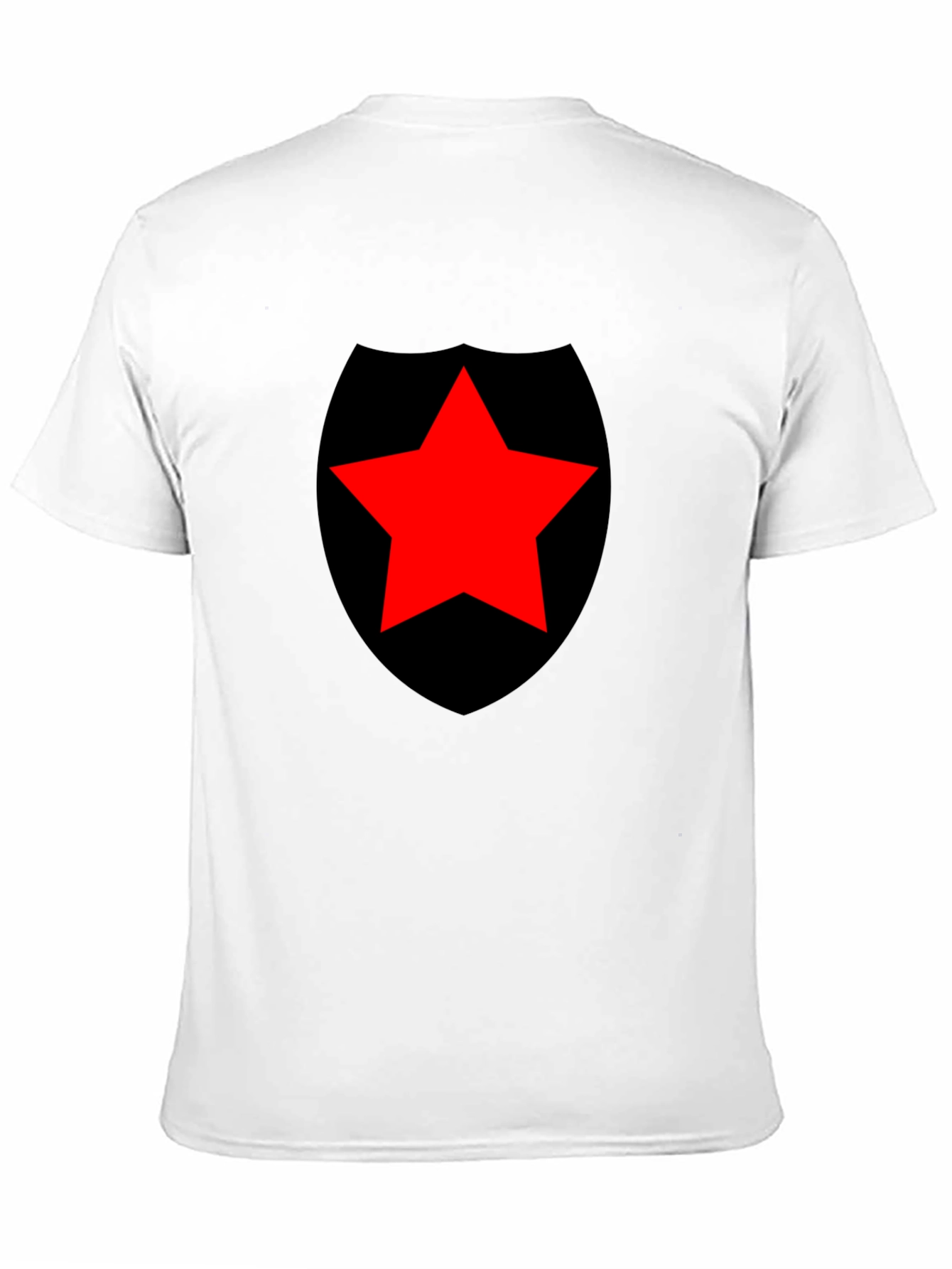 Red Star Shield Black T-Shirt