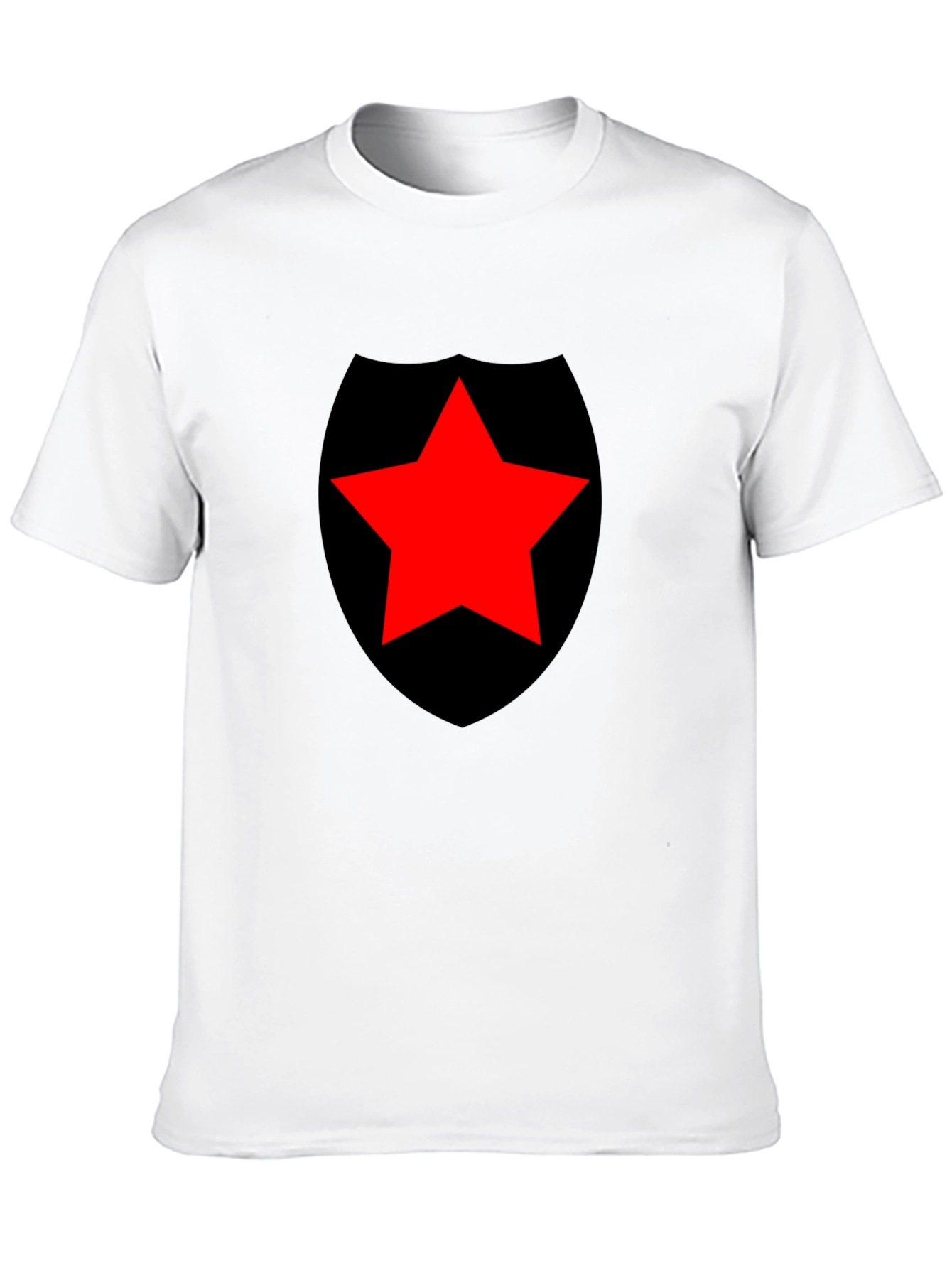 Red Star Shield Black T-Shirt