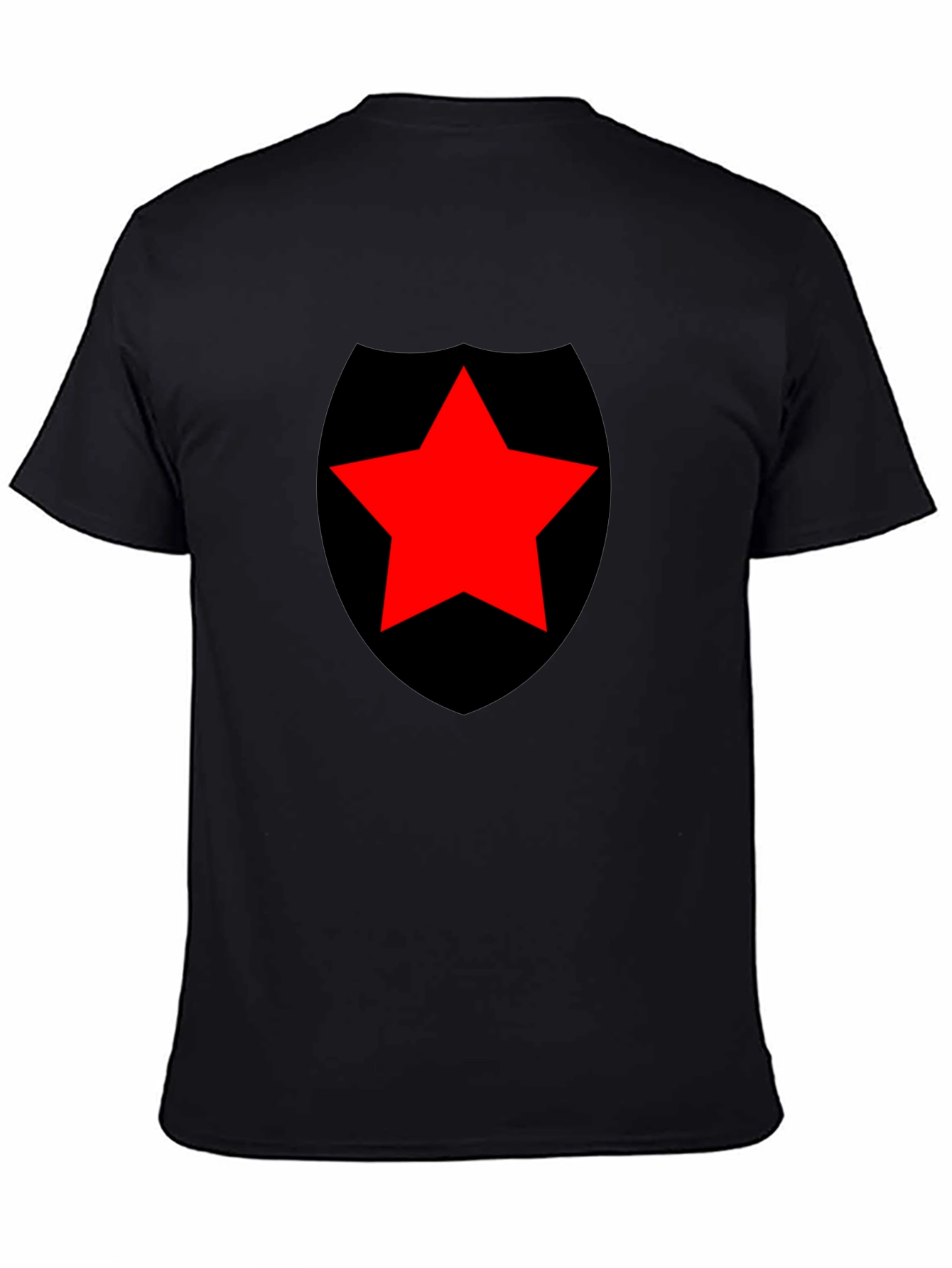 Red Star Shield Black T-Shirt