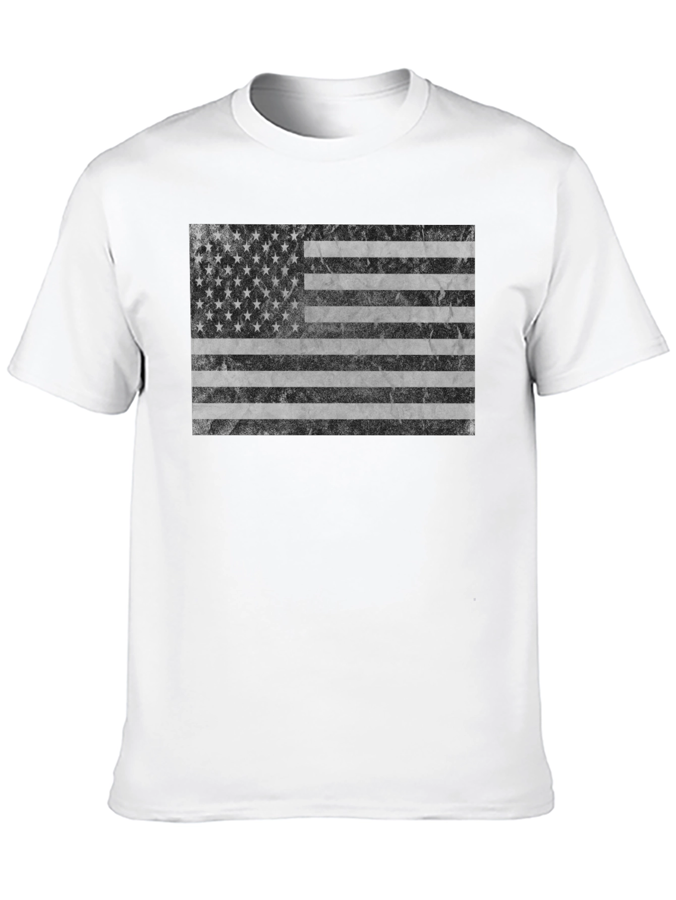 American Flag Graphic Tee - Black