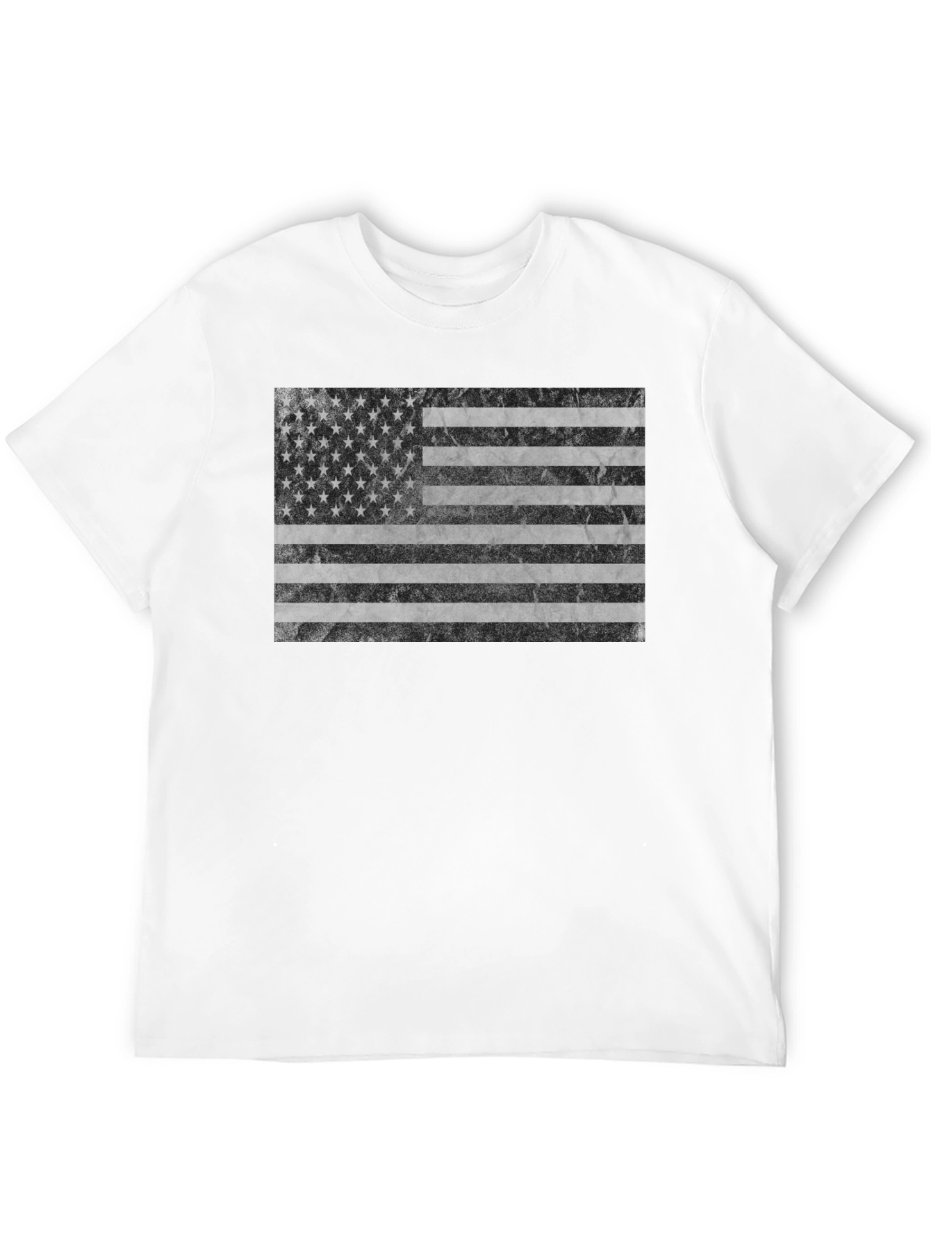 American Flag Graphic Tee - Black