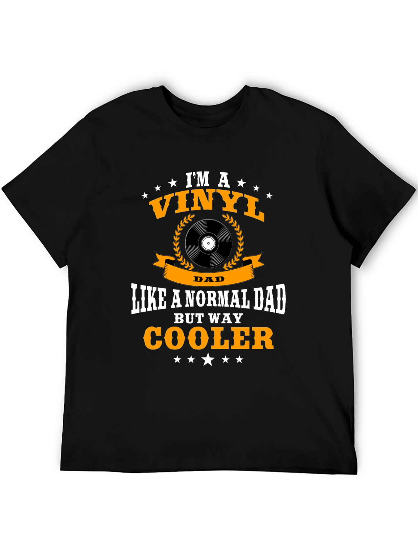 Vinyl Dad Graphic T-Shirt - Cool Fathers Day Gift