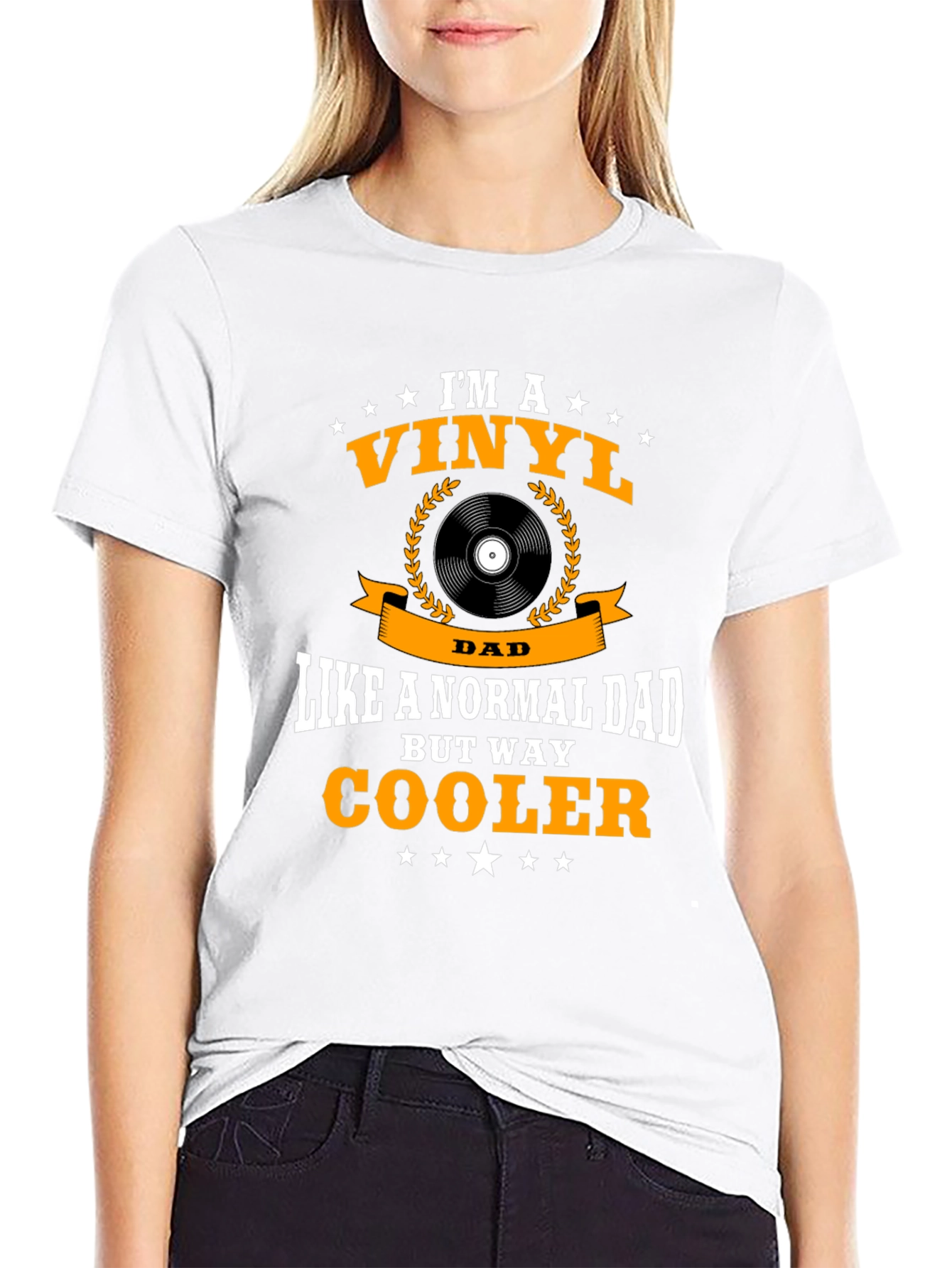 Vinyl Dad Graphic T-Shirt - Cool Fathers Day Gift
