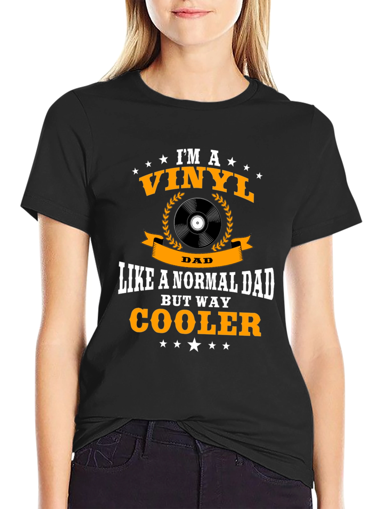 Vinyl Dad Graphic T-Shirt - Cool Fathers Day Gift