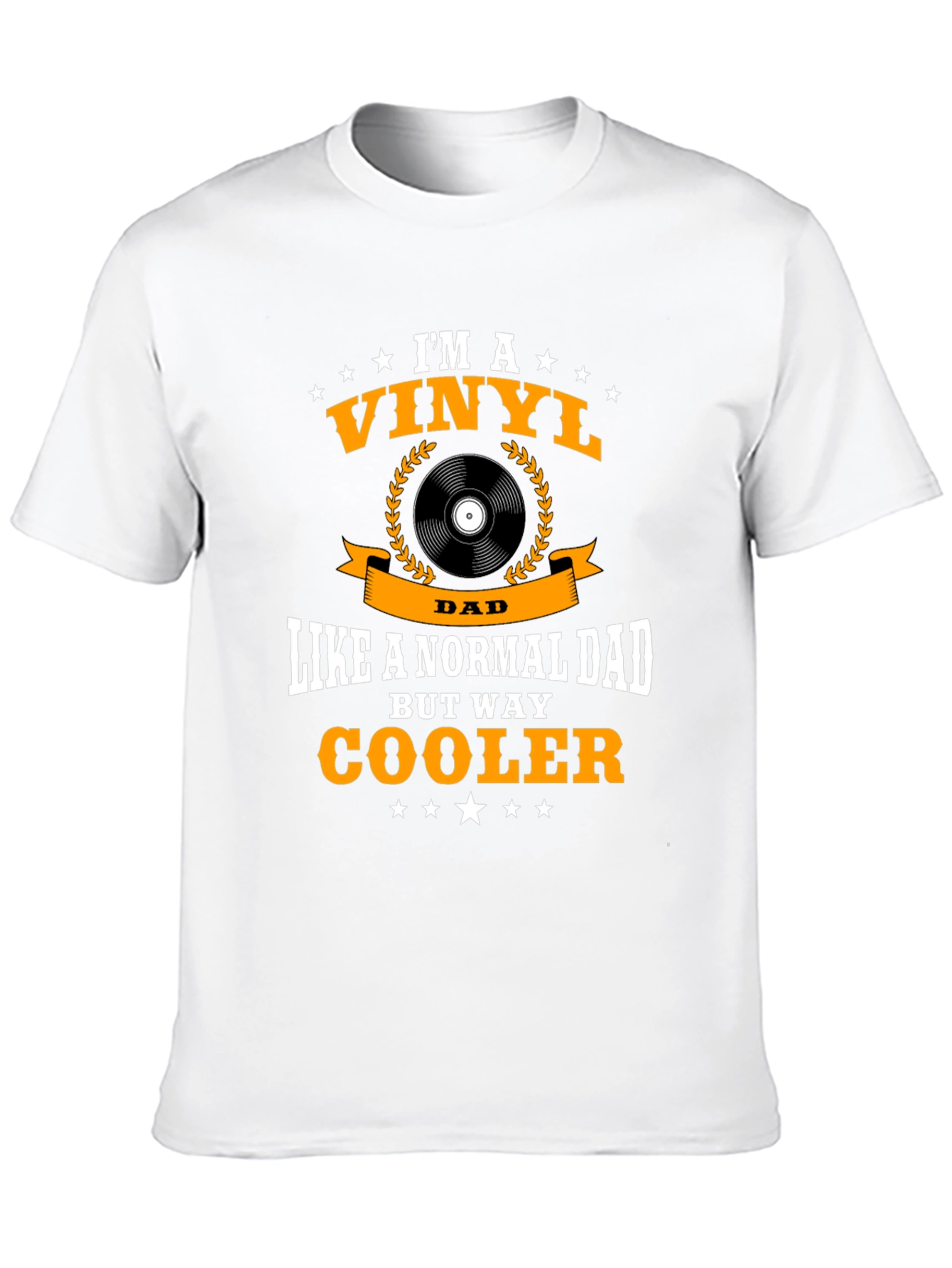 Vinyl Dad Graphic T-Shirt - Cool Fathers Day Gift