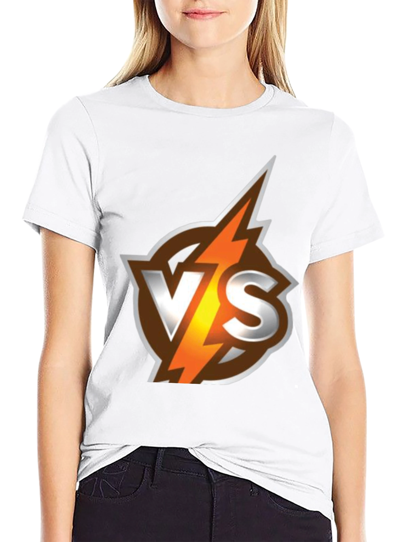 VS Lightning Bolt Graphic Tee - Cool Casual Shirt