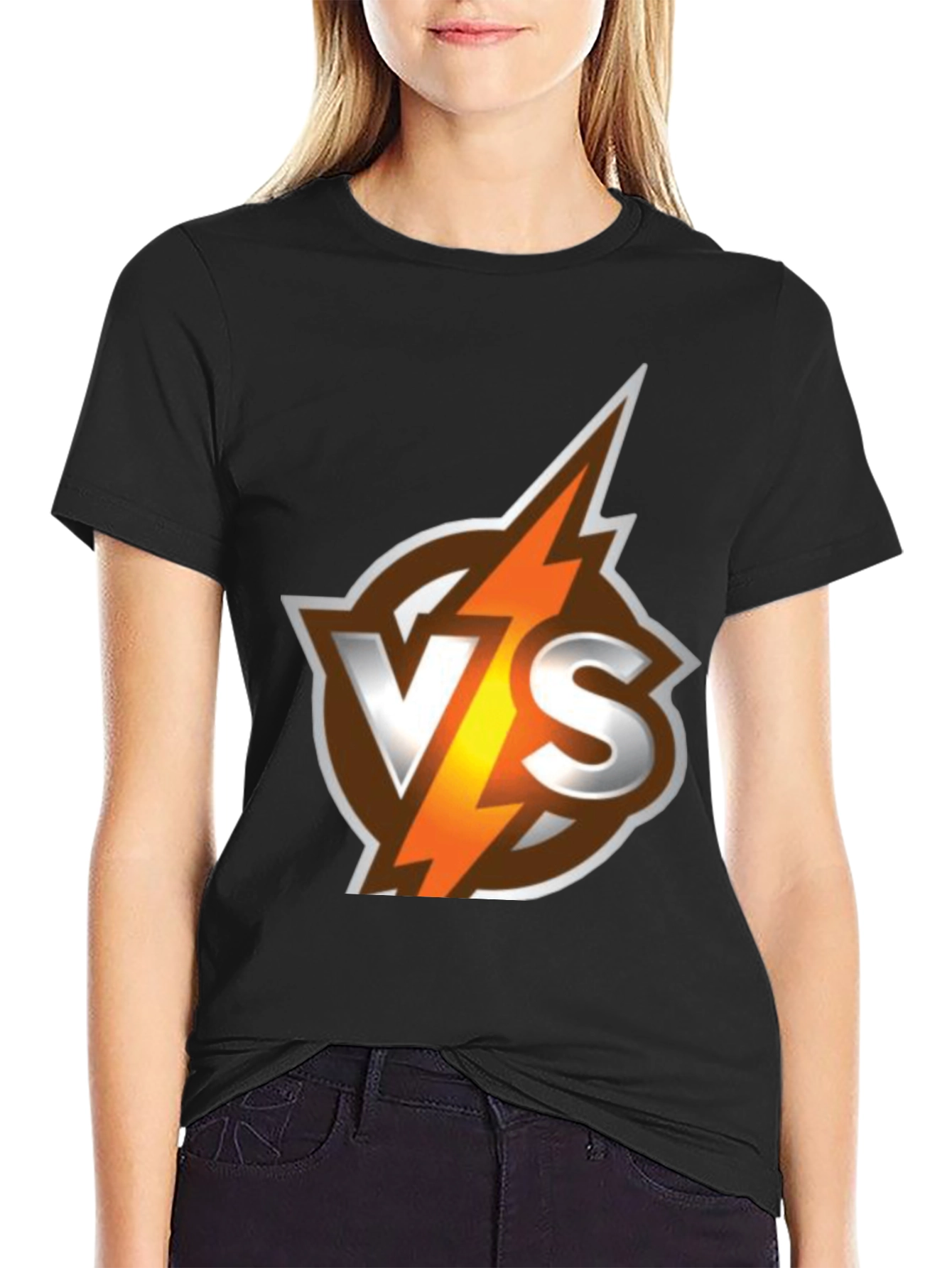 VS Lightning Bolt Graphic Tee - Cool Casual Shirt