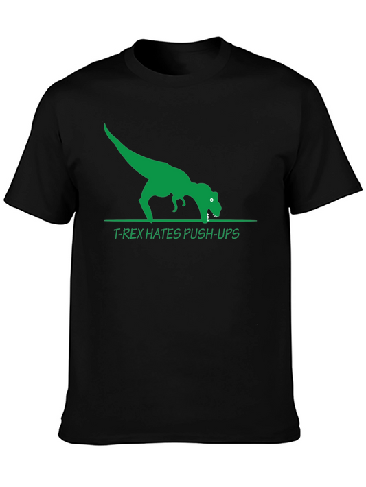 T-Rex Hates Push-Ups Graphic T-Shirt