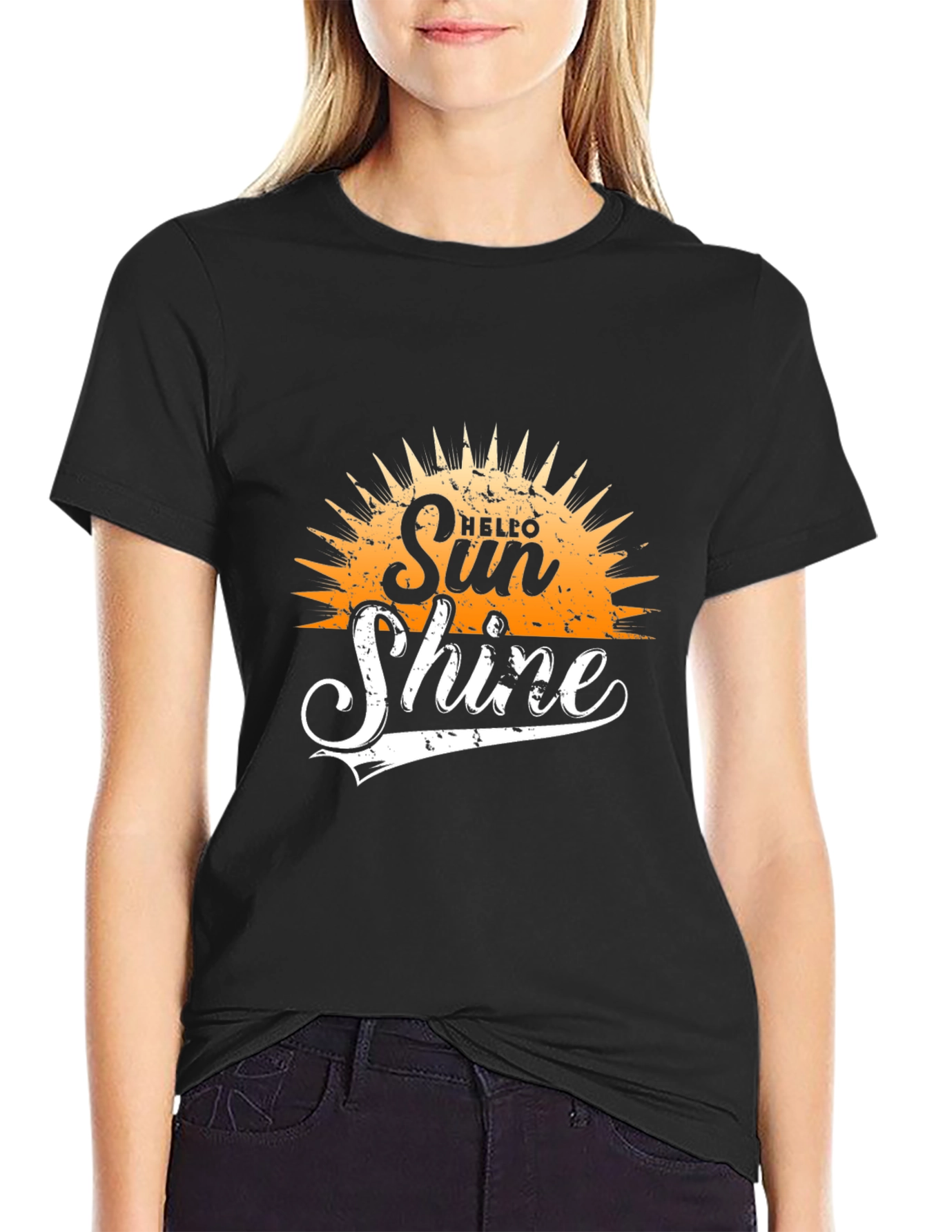Hello Sunshine Graphic Print Tee