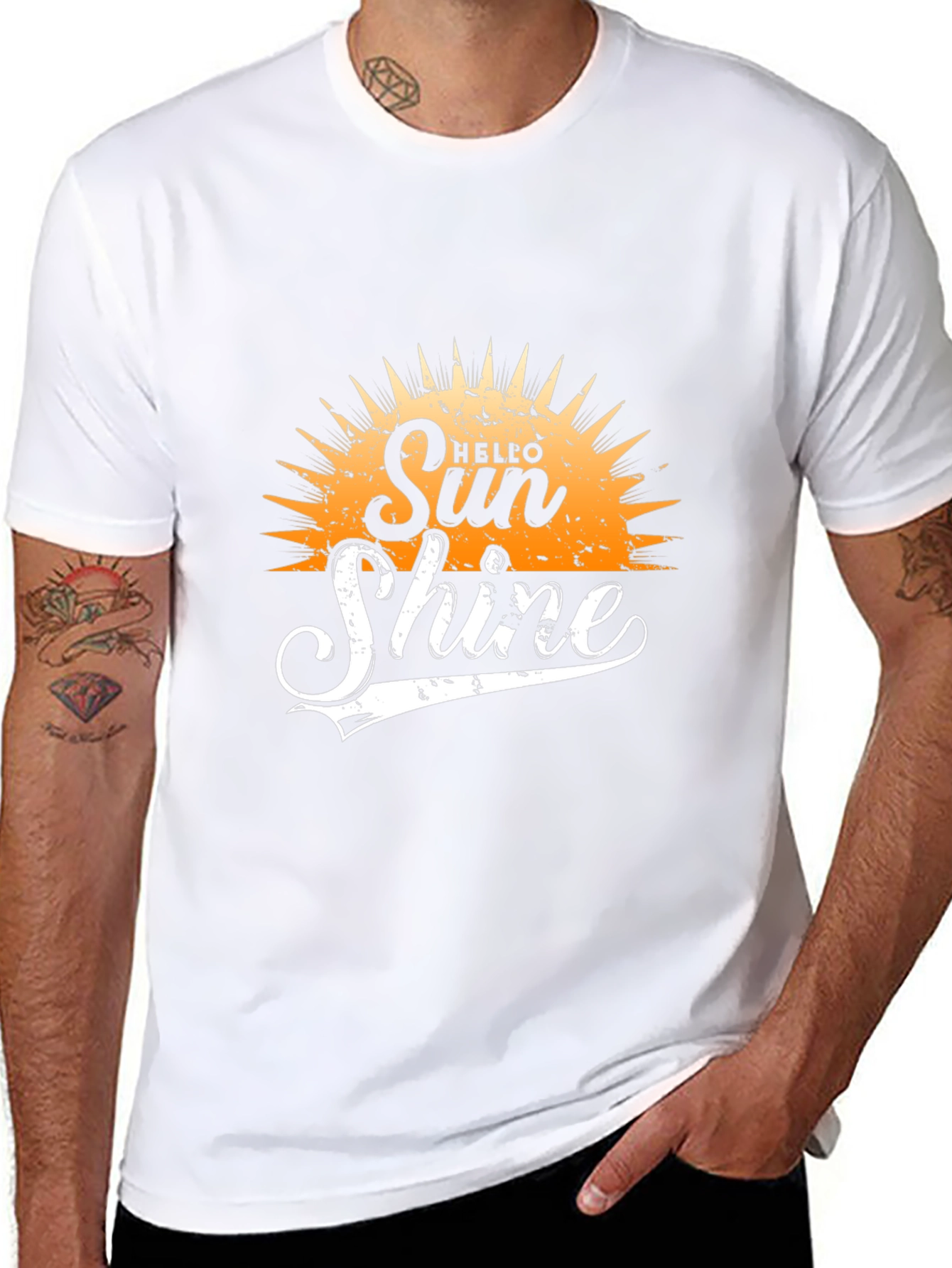 Hello Sunshine Graphic Print Tee