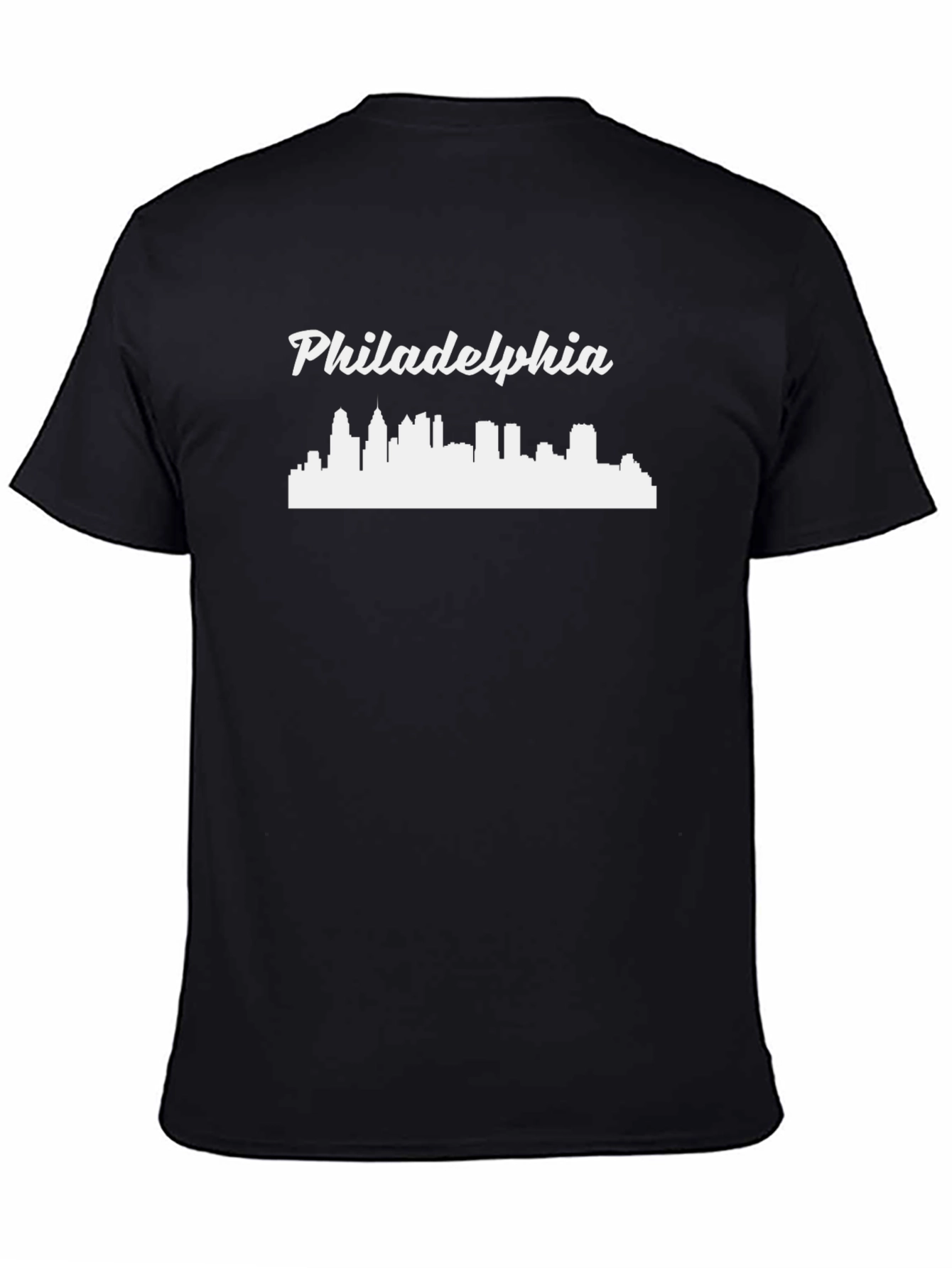 Philadelphia Skyline T-Shirt - Black Graphic Tee
