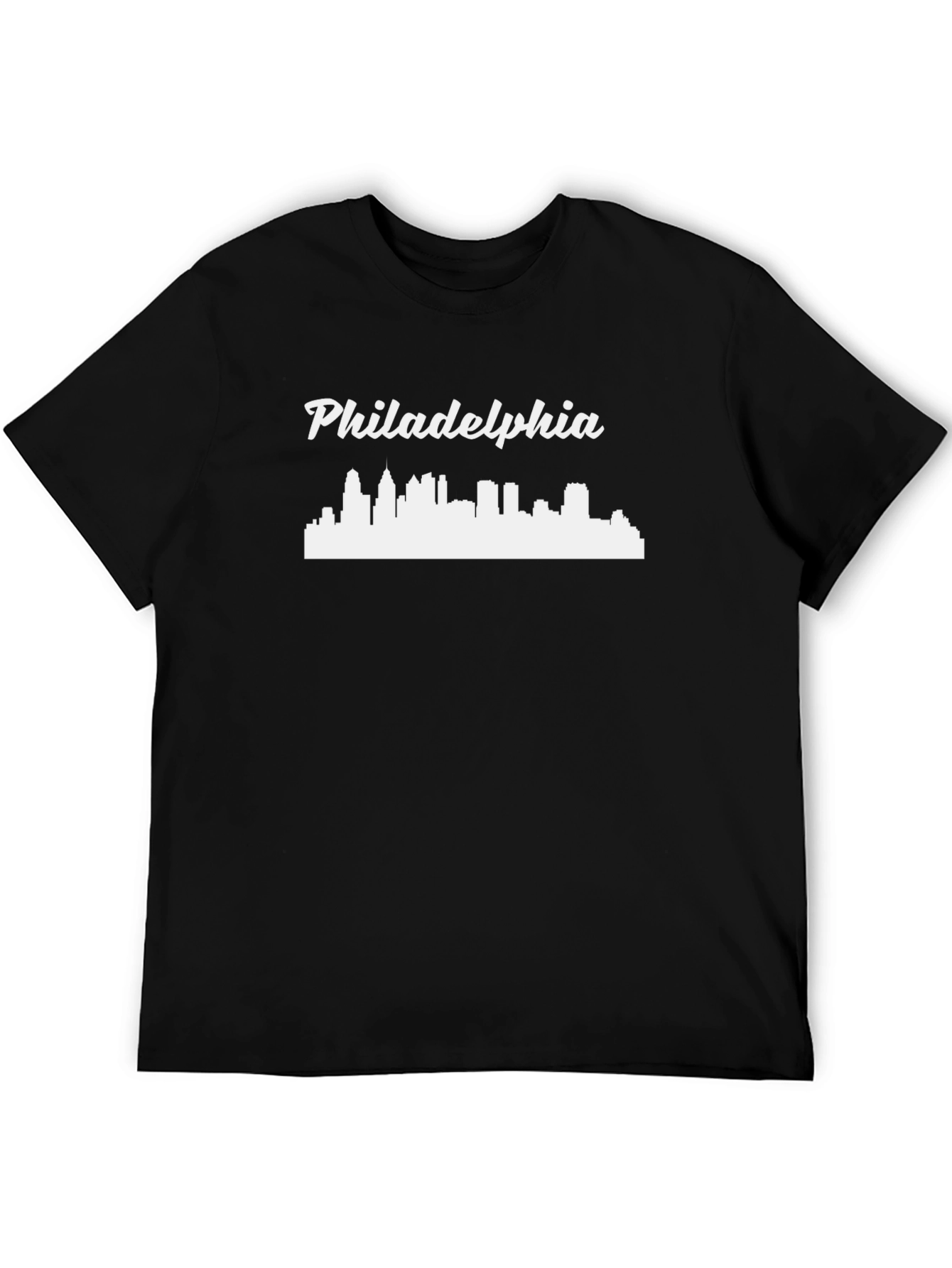 Philadelphia Skyline T-Shirt - Black Graphic Tee