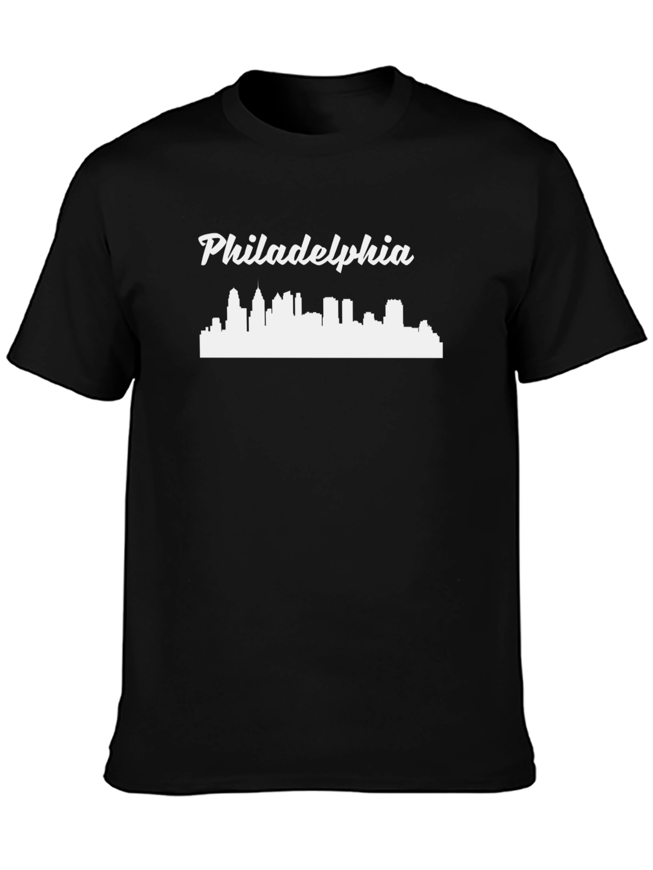 Philadelphia Skyline T-Shirt - Black Graphic Tee