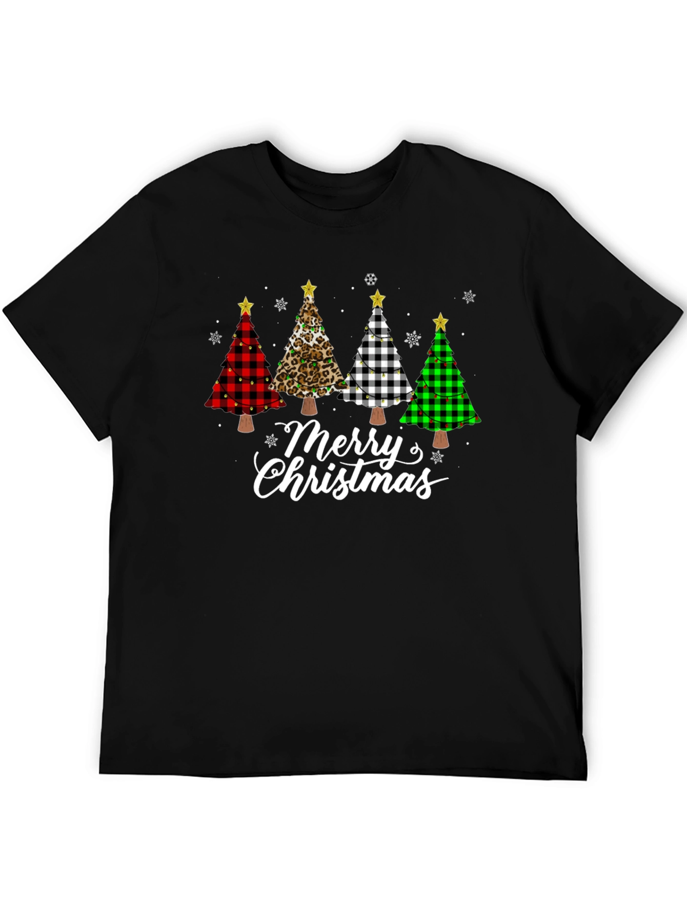 Merry Christmas Tree T-Shirt Holiday Tee