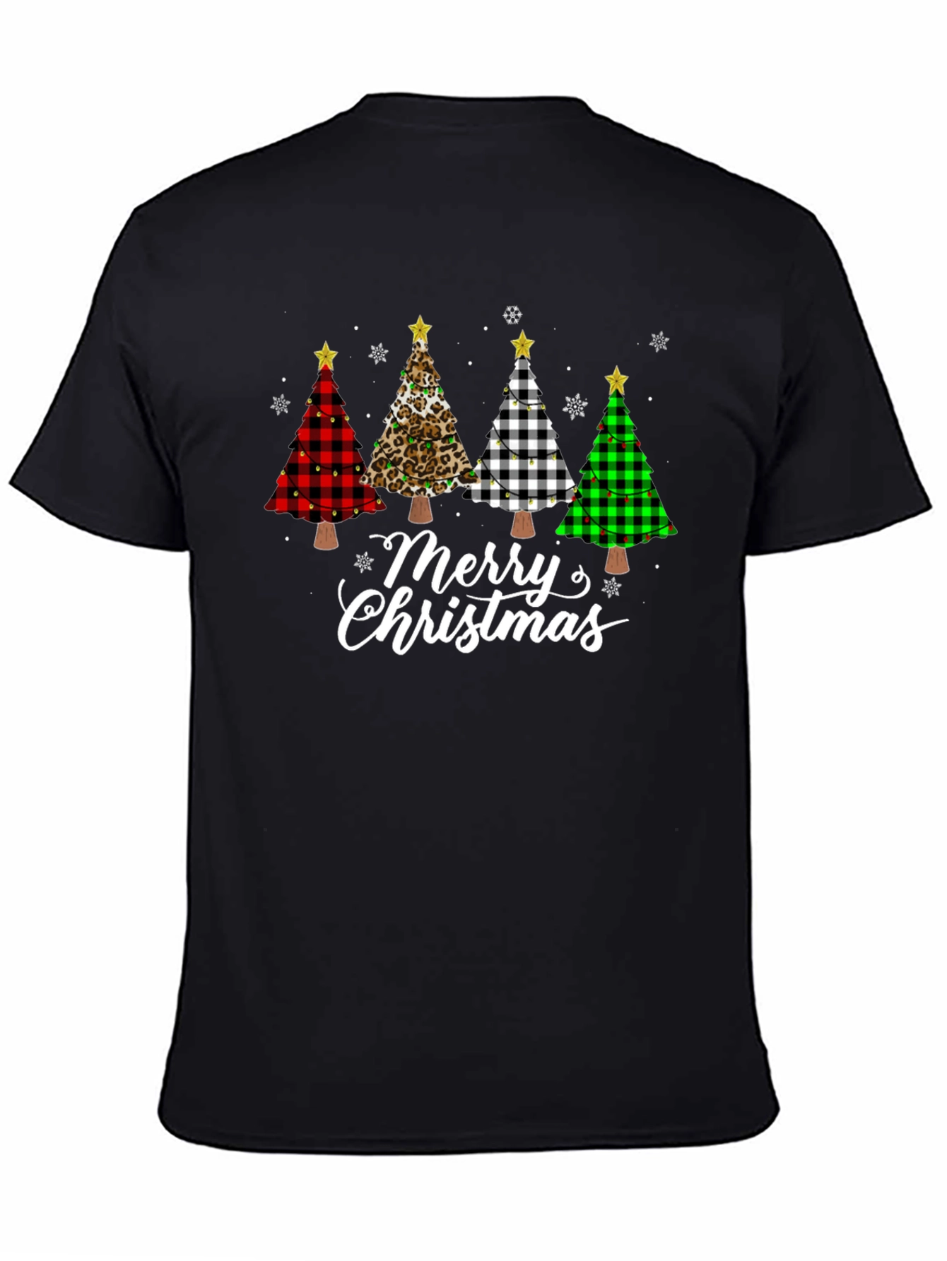 Merry Christmas Tree T-Shirt Holiday Tee