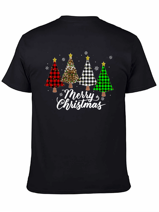 Merry Christmas Tree T-Shirt Holiday Tee