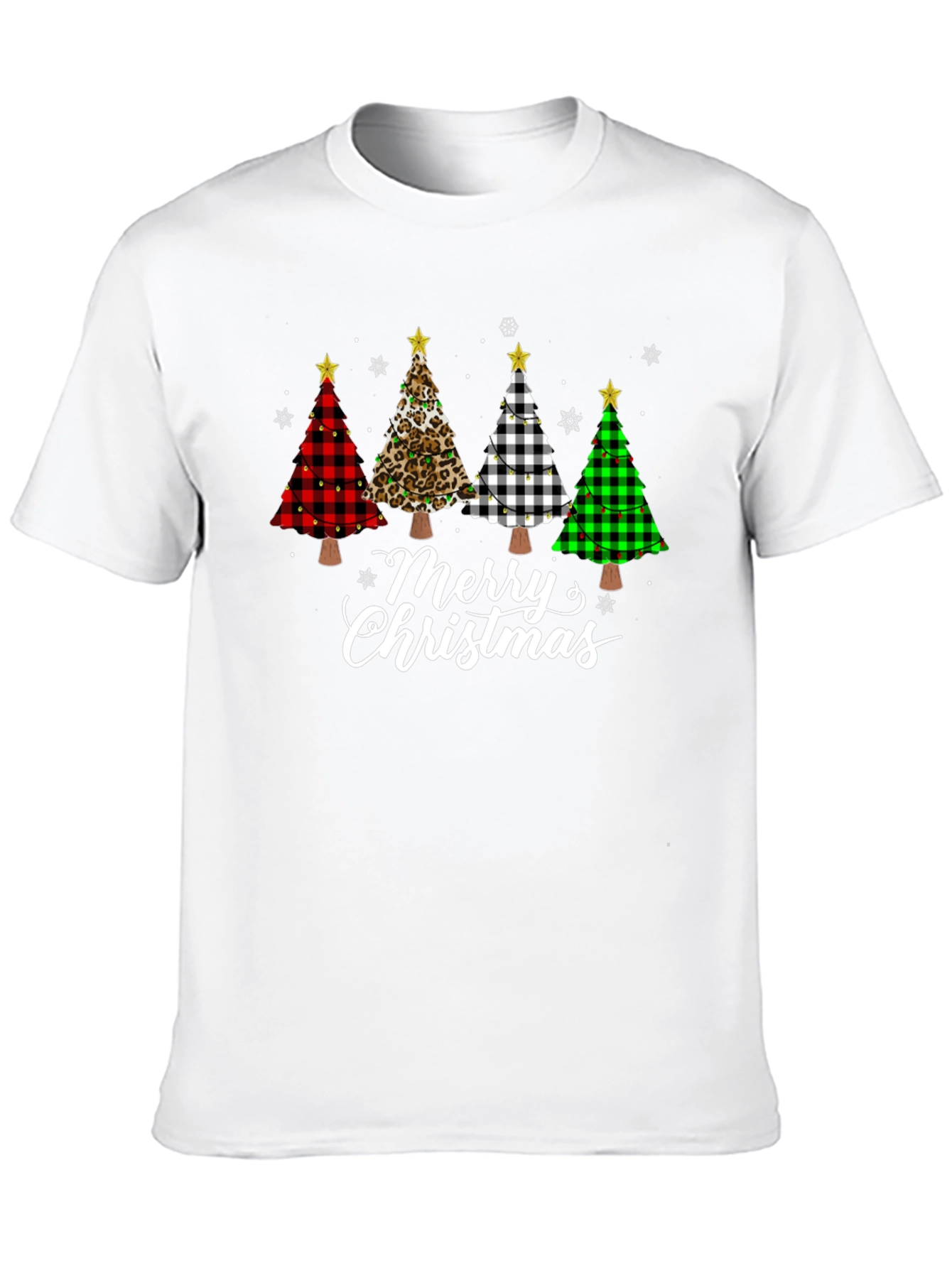 Merry Christmas Tree T-Shirt Holiday Tee