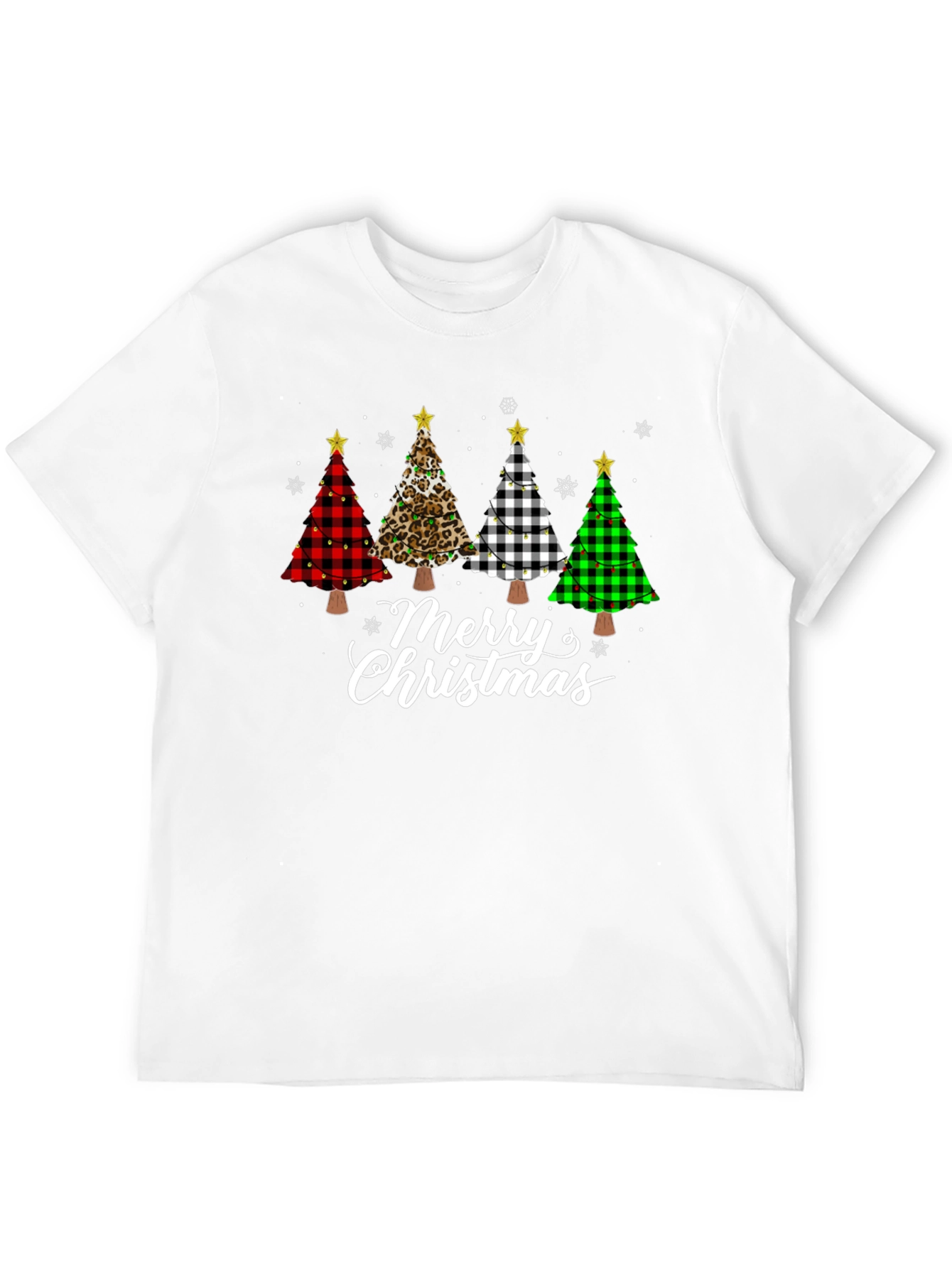 Merry Christmas Tree T-Shirt Holiday Tee
