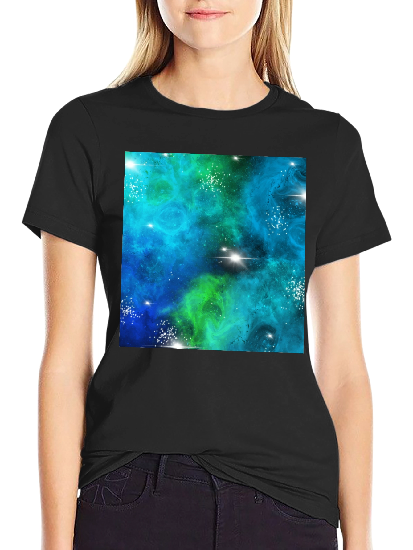 Galaxy Dreamscape Black Tee