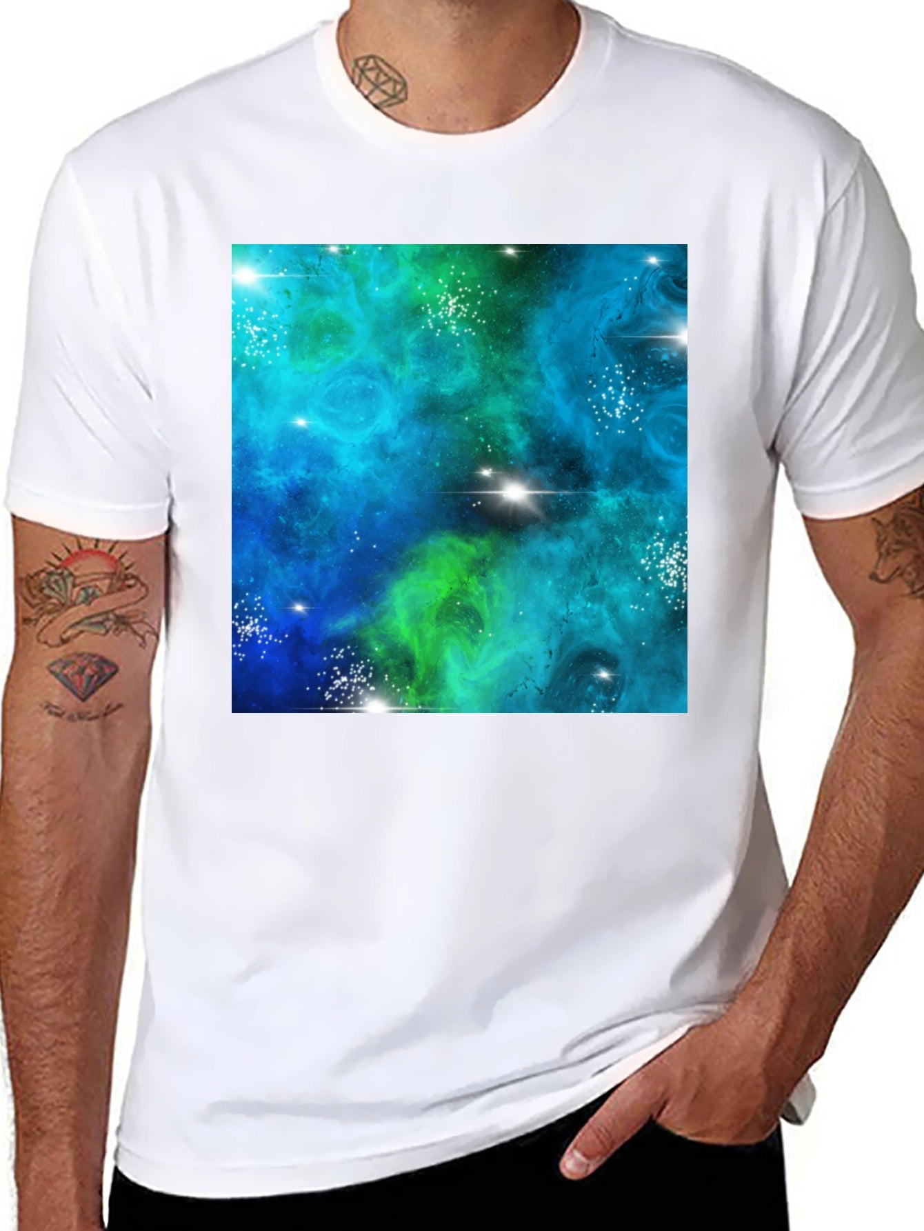 Galaxy Dreamscape Black Tee
