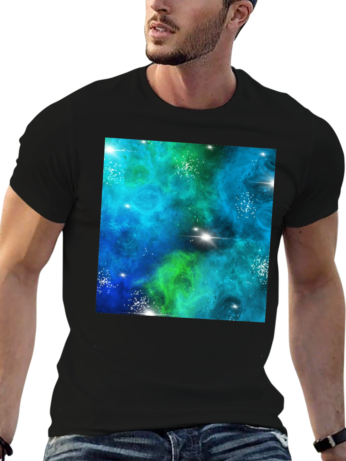 Galaxy Dreamscape Black Tee